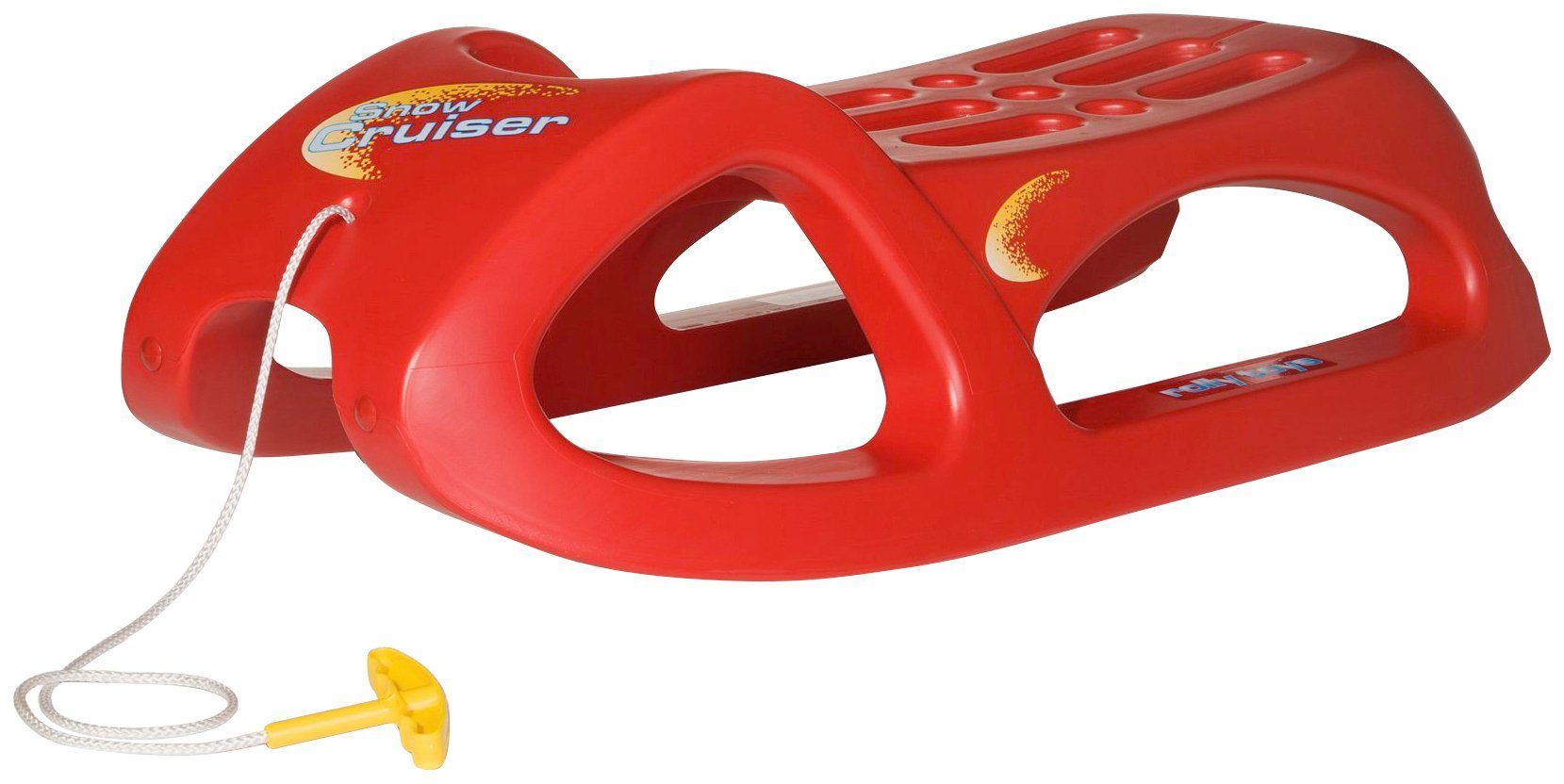 rolly toys® Schlitten rollySnow Cruiser, rot, mit Stahlschienen an den Kufen