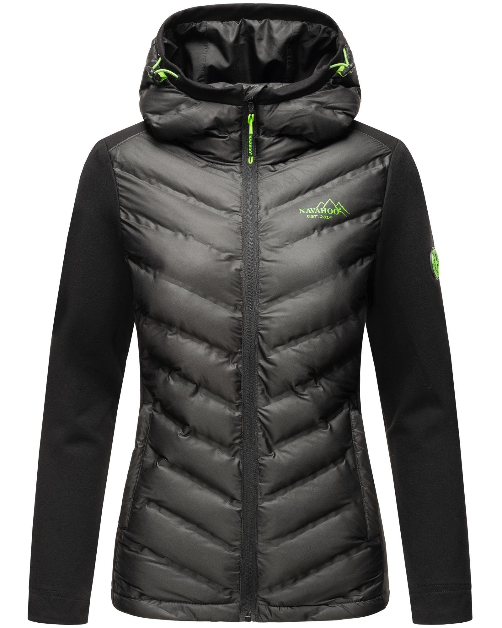 Navahoo Outdoorjacke Nimm Mich Mit Übergangsjacke stylische schwarz mit Kapuze