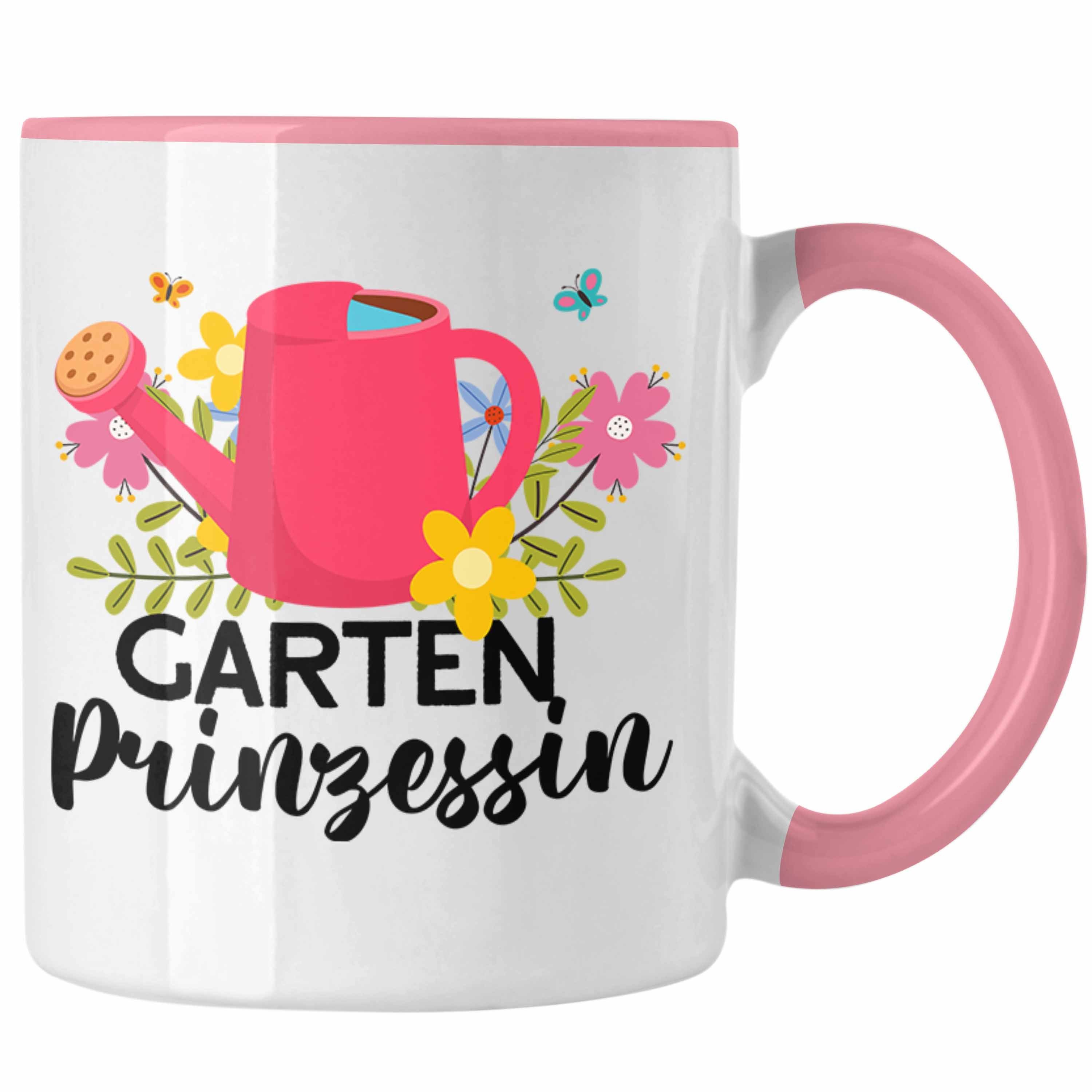 Tasse - Trendation Trendation Rosa Garten Gärtnerin Rentnerin Geschenk Geschenkidee Tasse Prinzessin