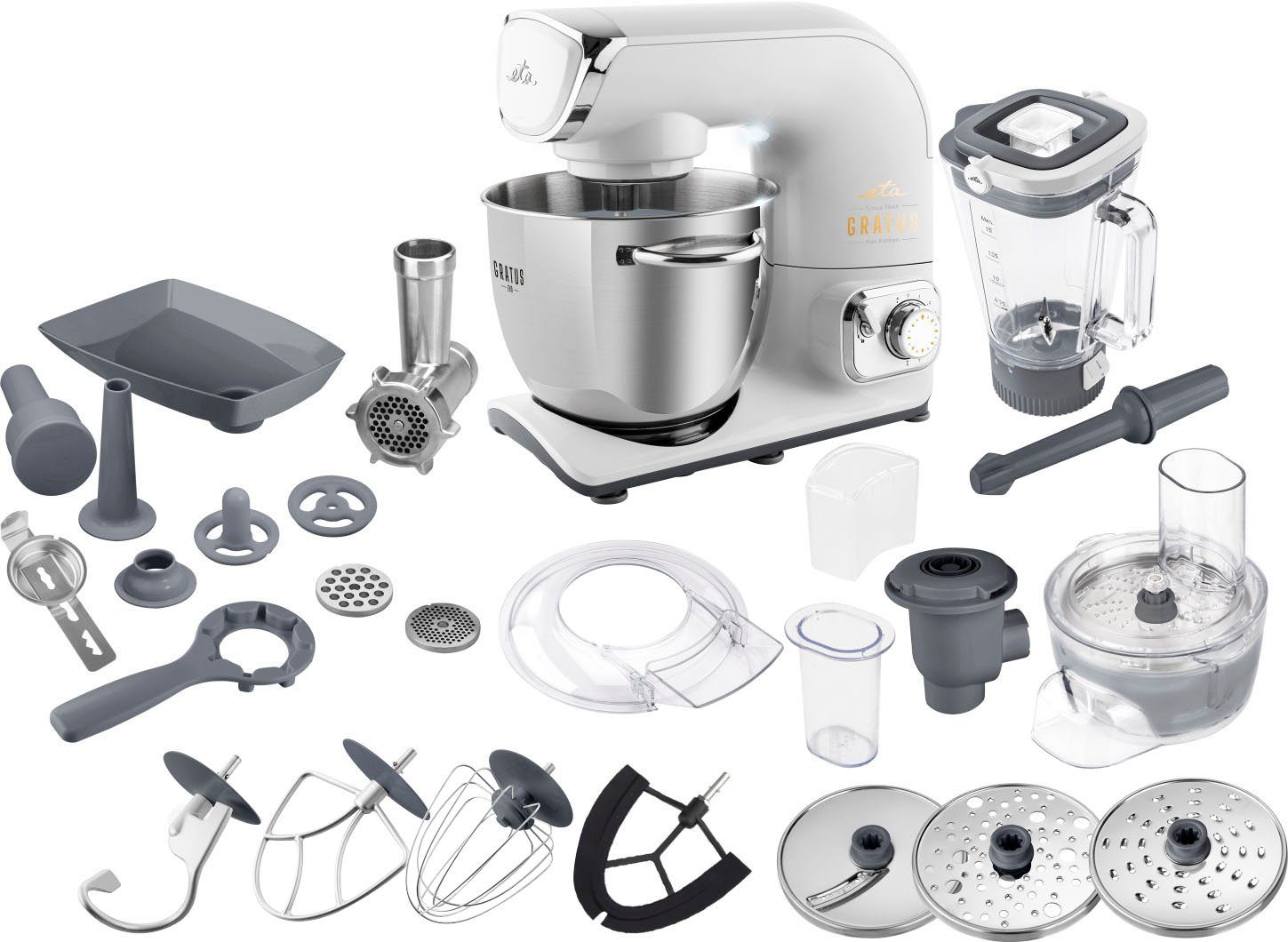 eta Küchenmaschine Gratus Evo Max ETA102890061, 1500 W, 5,5 l Schüssel