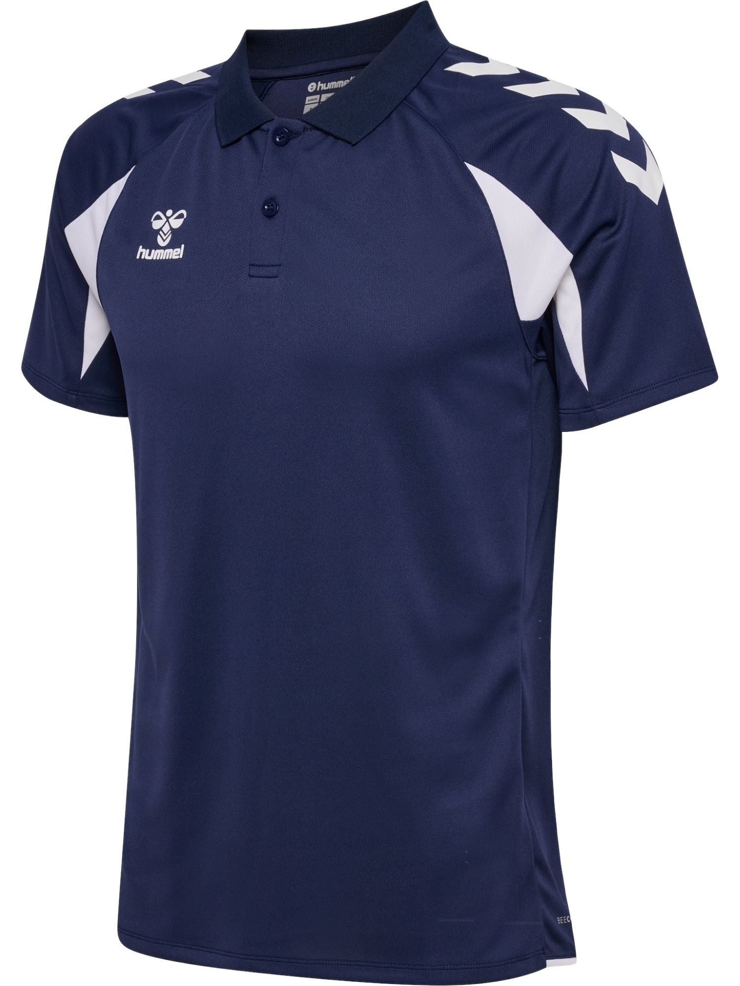 hummel Poloshirt hmlCORE 2.0 (100% rec. Polyester) marineblau/weiss Herren