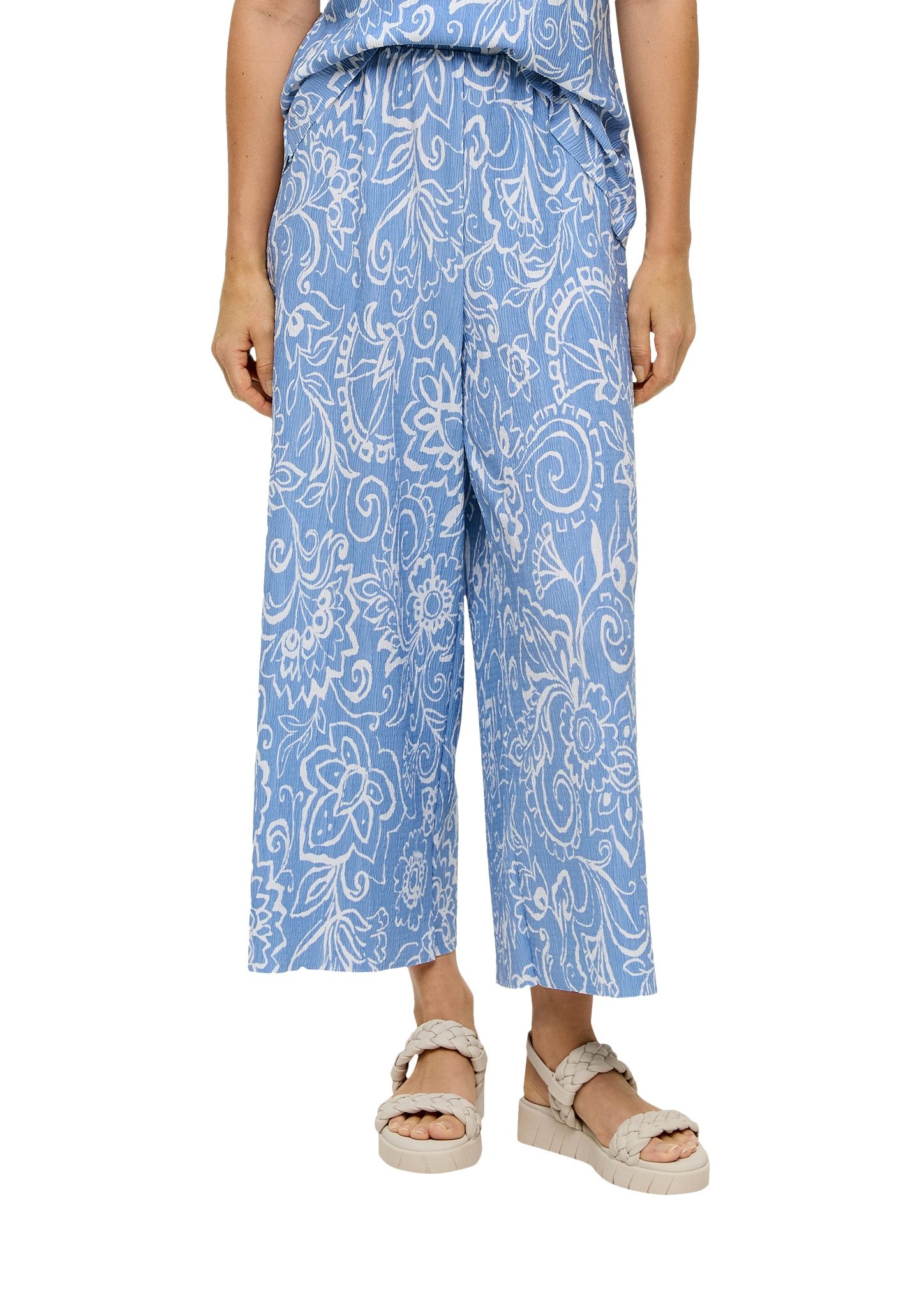s.Oliver Culotte Sommerhose mit Struktur günstig online kaufen
