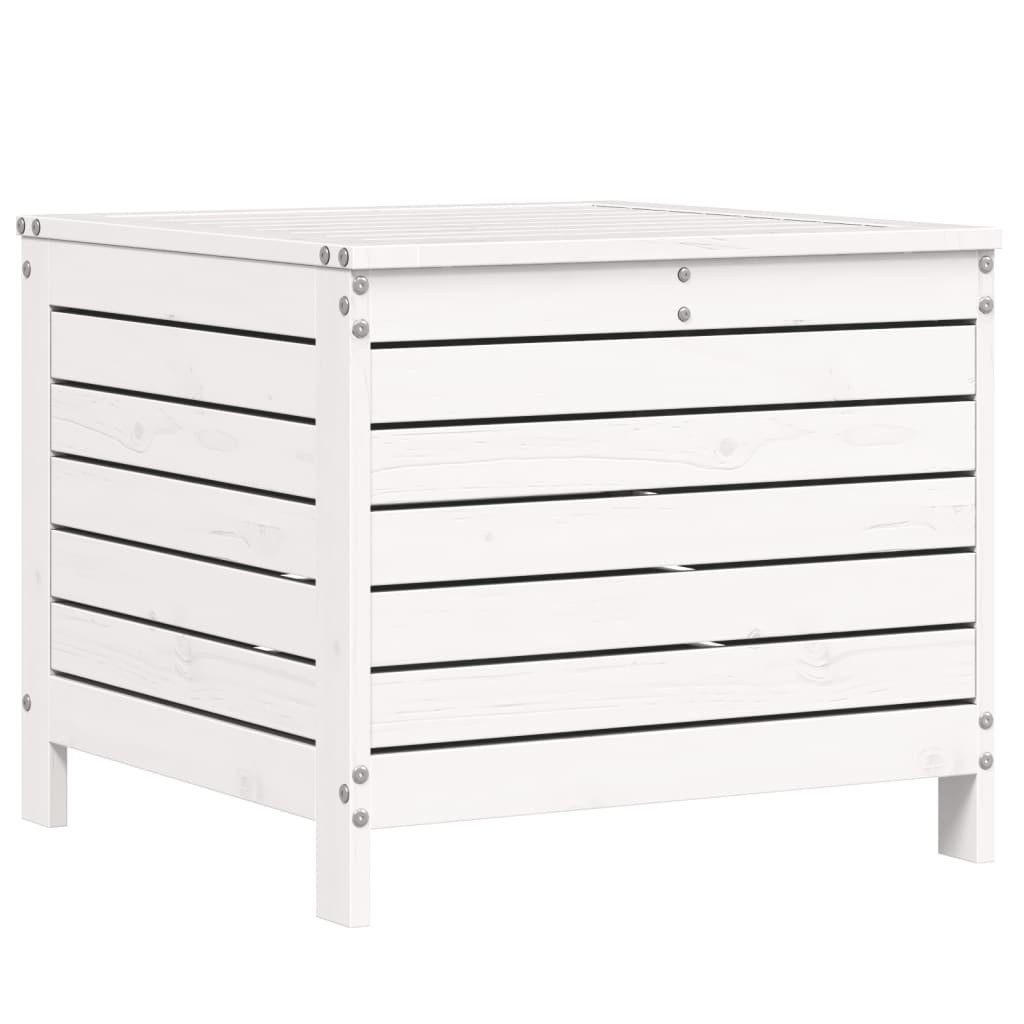 vidaXL Sofaelement Gartenhocker Weiß 62x63,5x53,5 cm günstig online kaufen