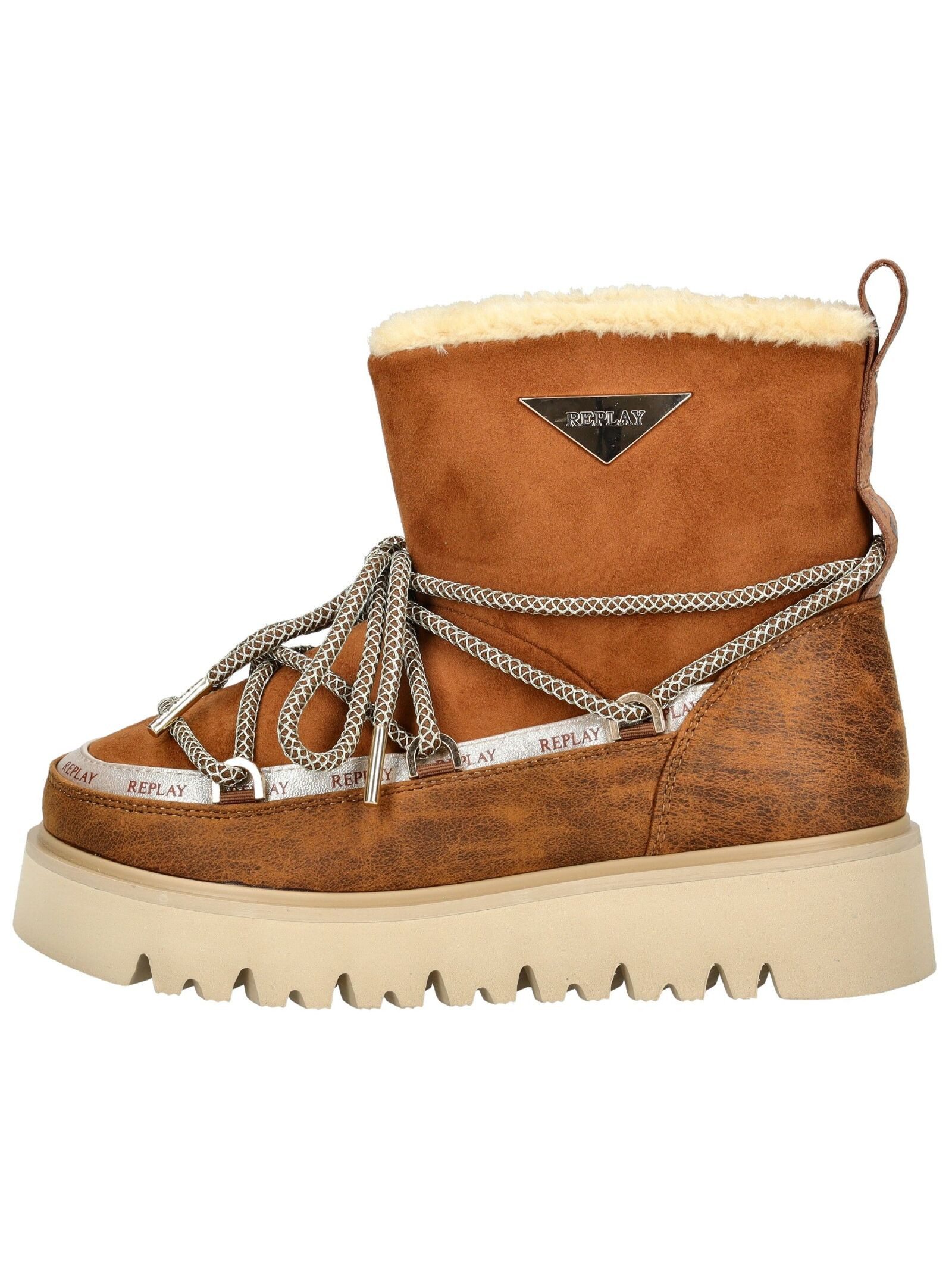 Replay Replay Stiefelette Lederimitat/Textil Schnürstiefelette günstig online kaufen