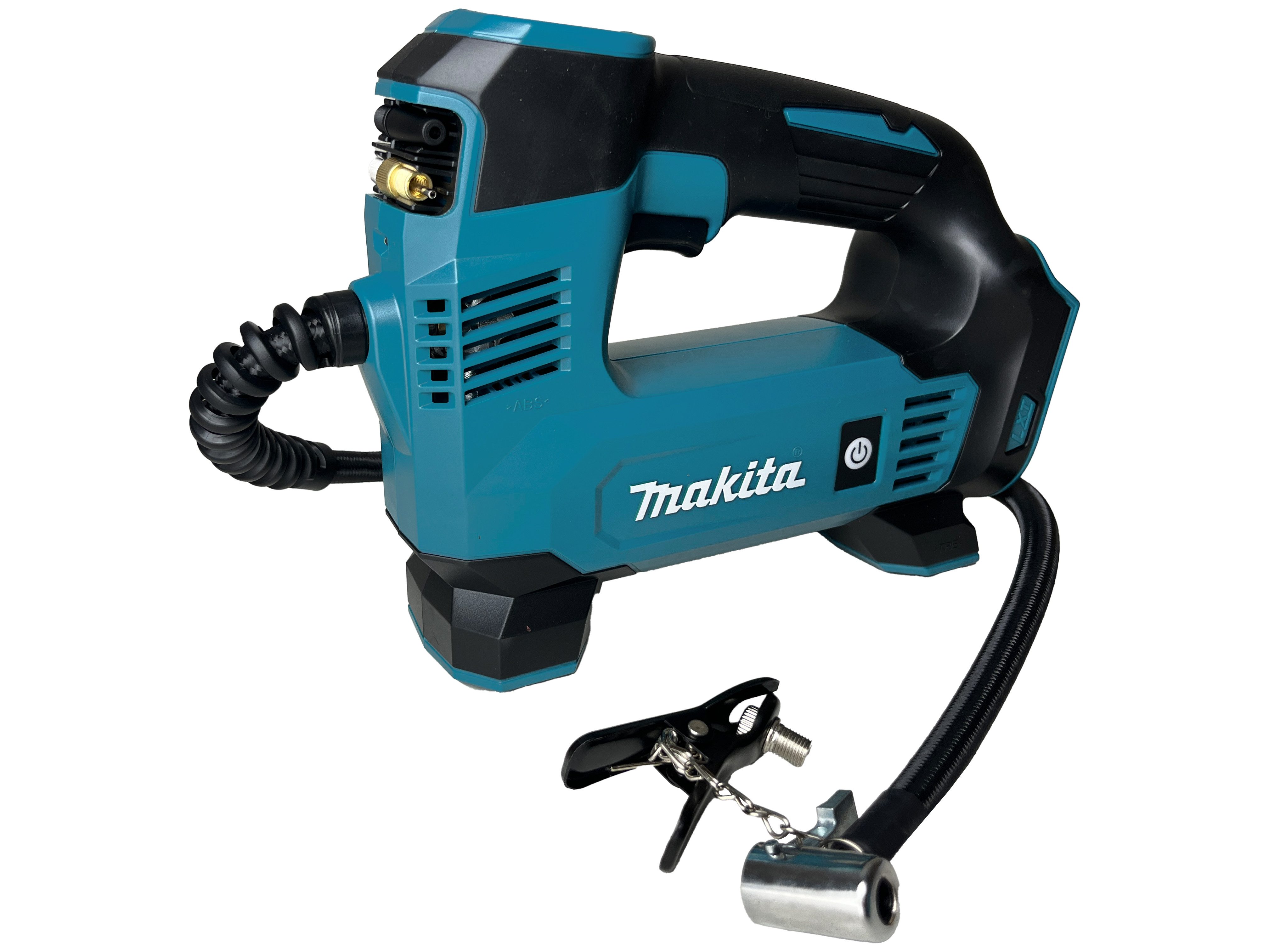 Makita Akku-Handkompressor DMP180, max. 8,3 bar, inkl. 3 Ah Akku und Ladegerät DC18RC in Aufbewahrungstasche