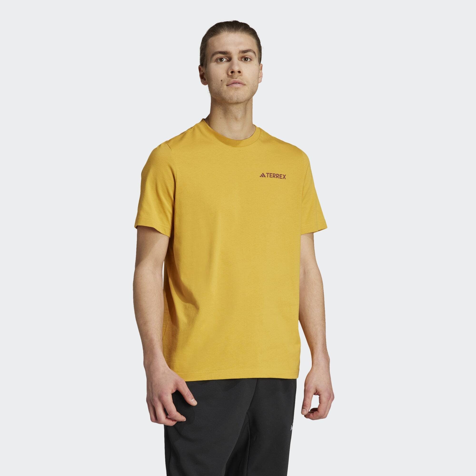 adidas TERREX Funktionsshirt TERREX GRAPHIC ALTITUDE T-SHIRT Preloved Yellow | Funktionsshirts