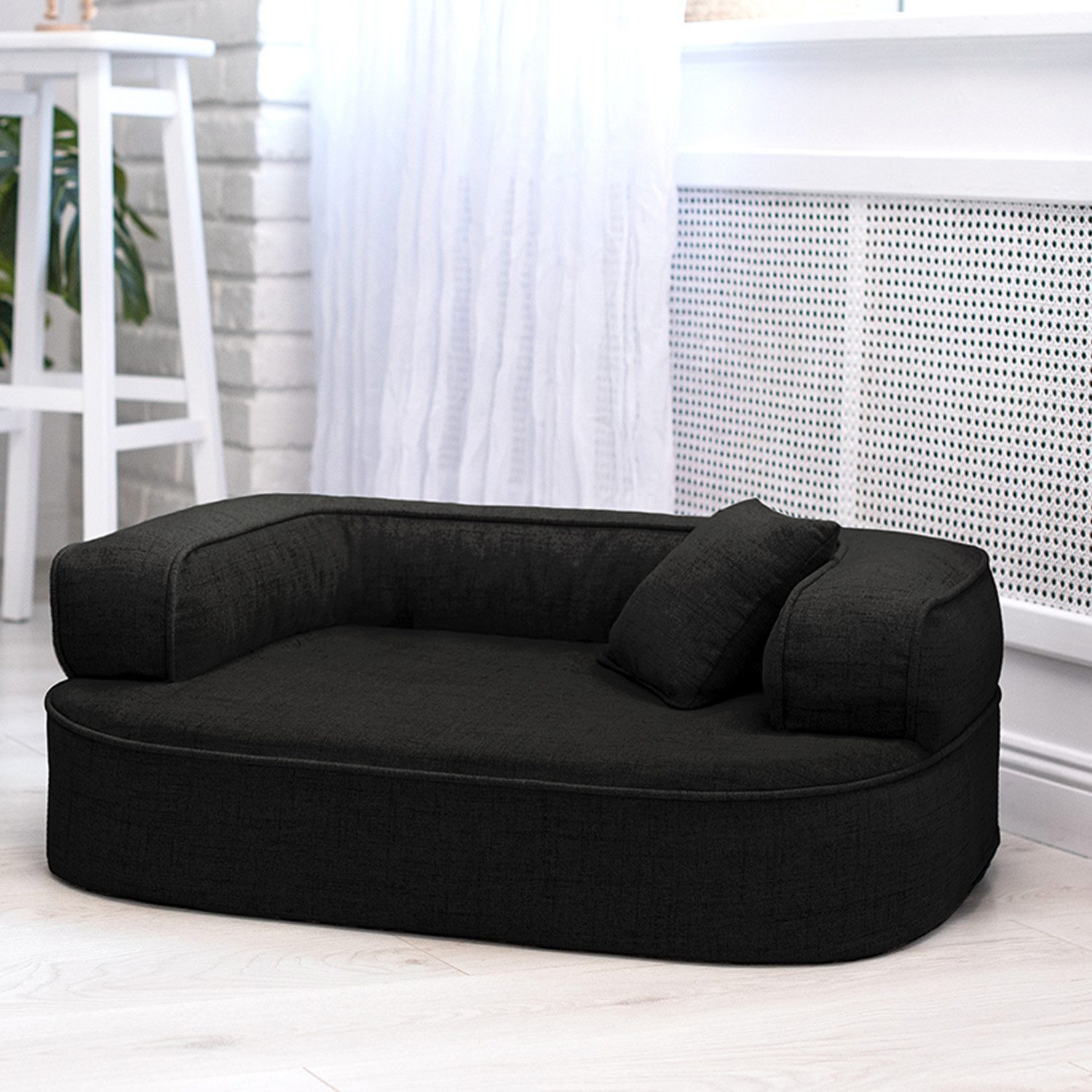 Thumbnail - tierlando® Tierbett Orthopädisches Hundesofa LOTTE VISCO PLUS Webstoff meliert