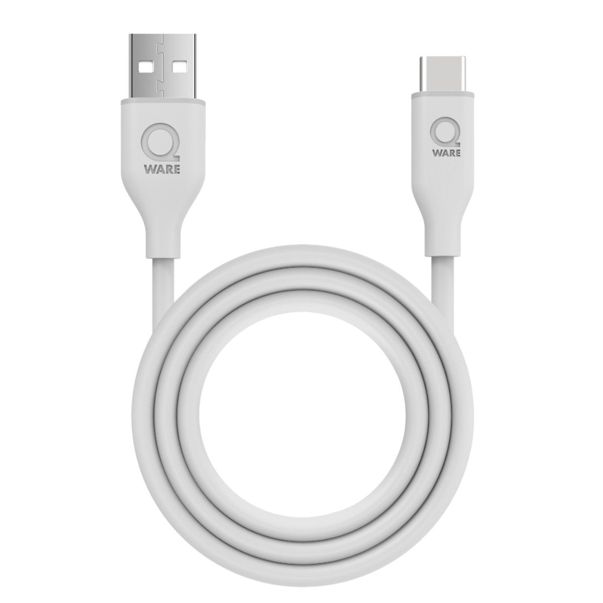 Qware Gaming USB-A auf USB-C Kabel – 12W 1 Meter Lade- und Datenkabel - USB-Kabel, USB-C, (60 cm), ideal für den täglichen Einsatz