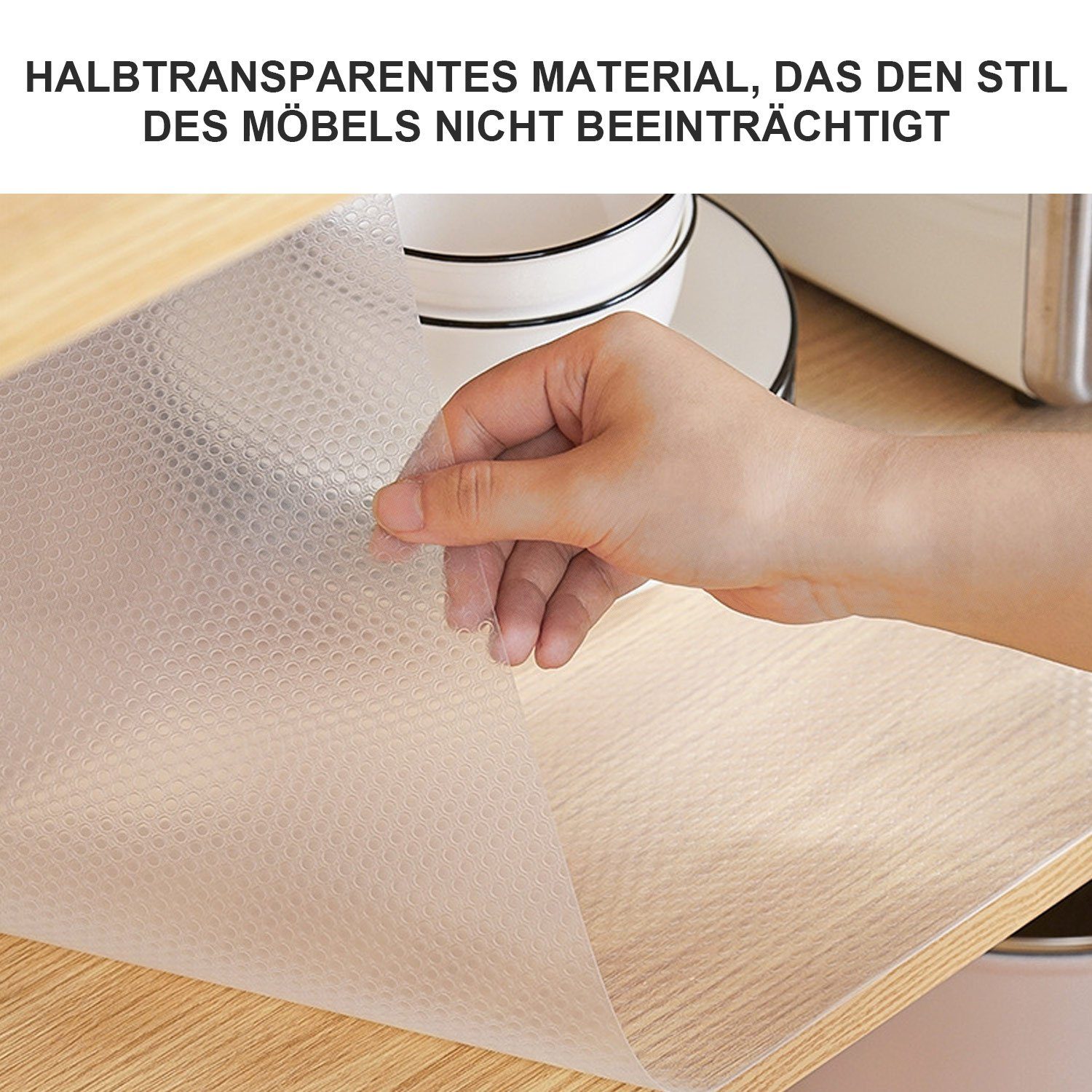 Daisred Regal Transparent für Schränke Schubladenmatte Schubladenmatte Schrank im