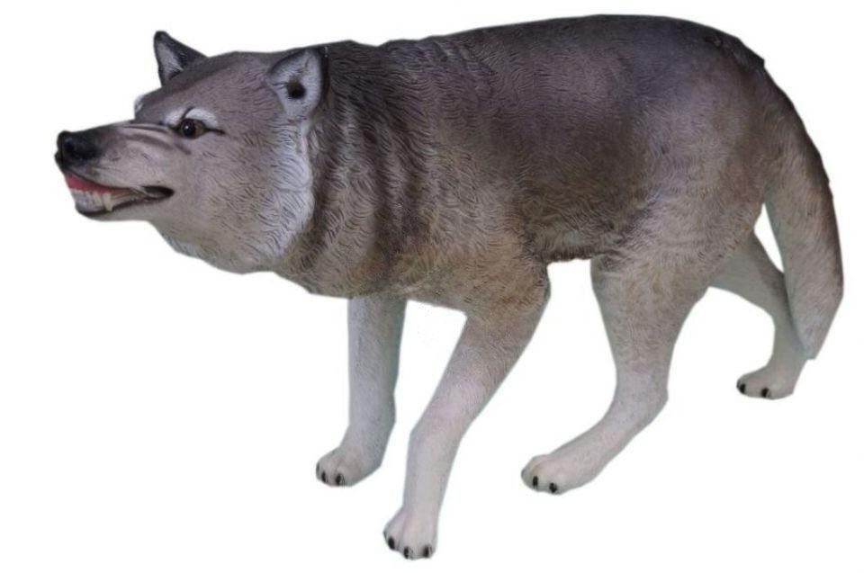 Xlmoebel Dekofigur Wolfsfigur aus hochwertigem Material – elegante Gartendekoration (Wolf Material: Kunststoff 67 x 30 x 126 cm Höhe), Hergestellt in Europa