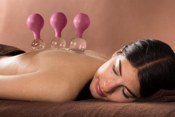 pulox Vakuum-Massager pulox Schröpfgläser Set aus Echtglas 2 Stück. 5,2cm und 6,2cm