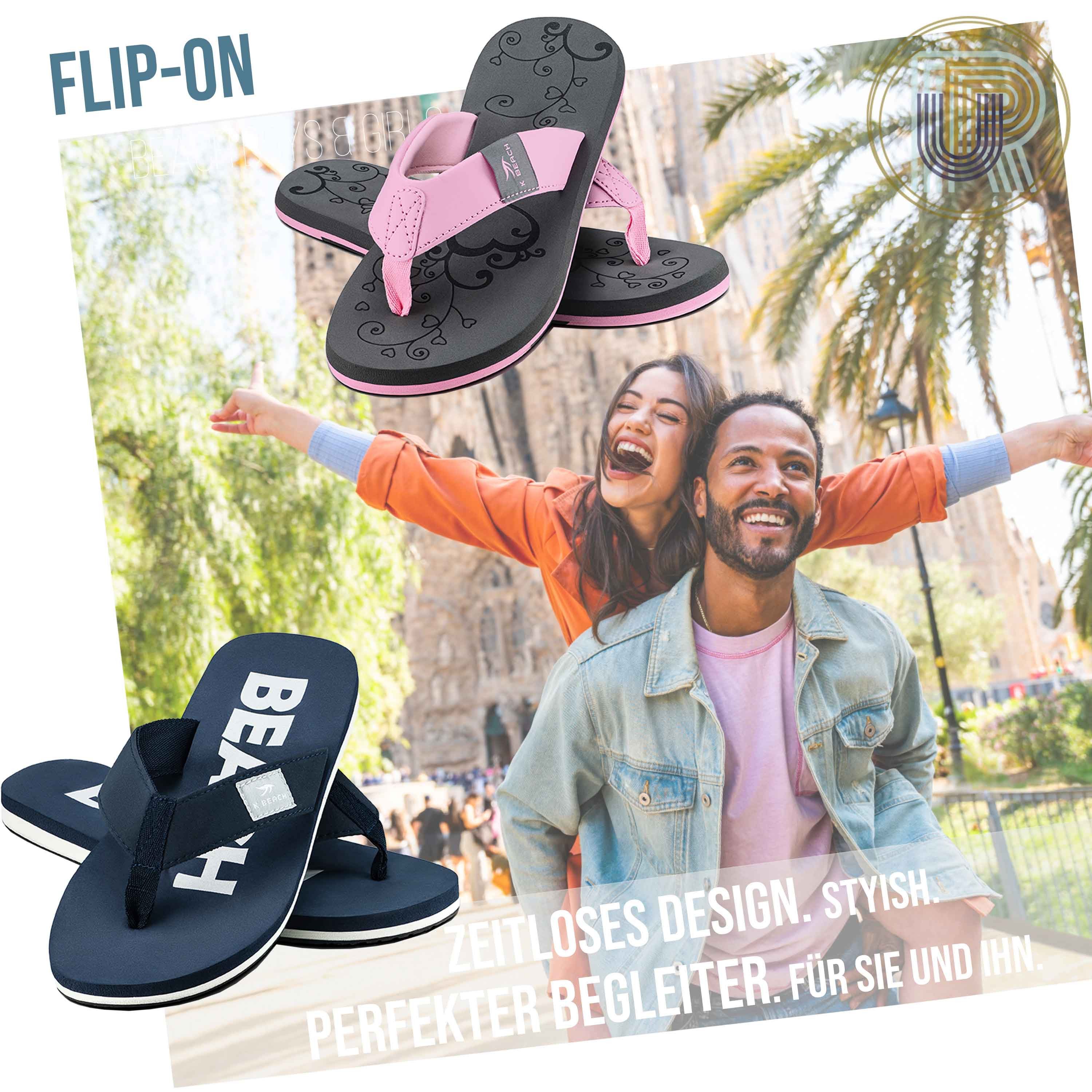 Ultrapower Flip-On Badelatschen – Luftig & weich für Alltag & Freizeit Zehentrenner (Schnell trocknend & luftdurchlässig – ideal im Sommer Gr. 40, Flip Flops Komfort und Stil) Luftzirkulation & Softgefühl – optimal bei Hitze