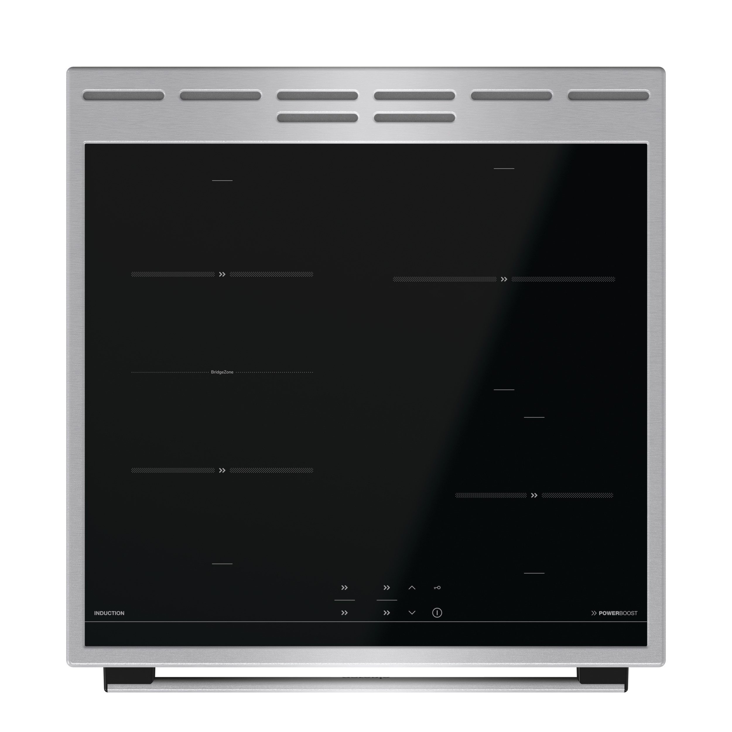 GORENJE Induktions-Standherd GEIT6E81XPG, Pyrolyse-Selbstreinigung, Induktions-Kochfeld