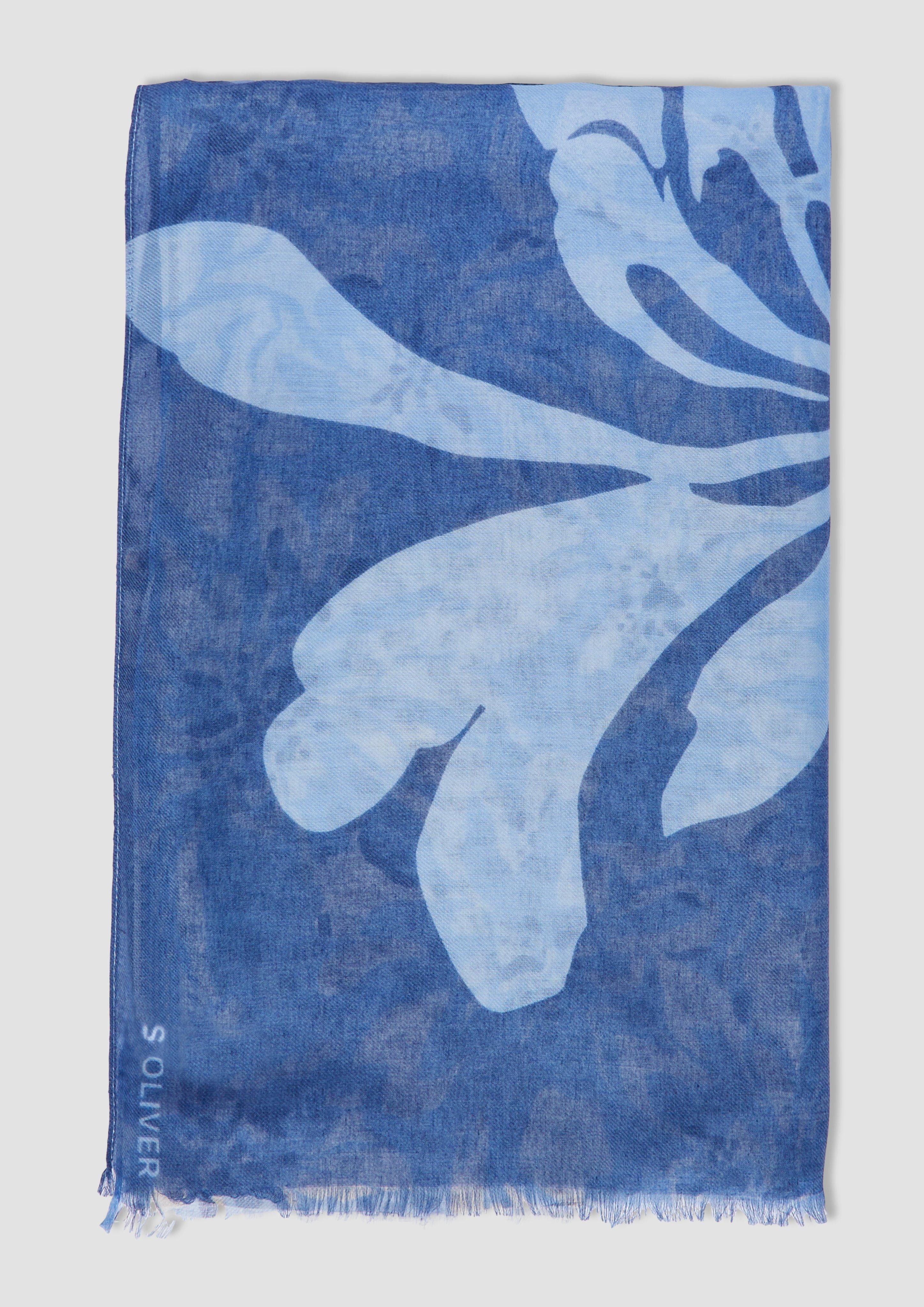 s.Oliver Halstuch Schal mit Artwork-Print günstig online kaufen