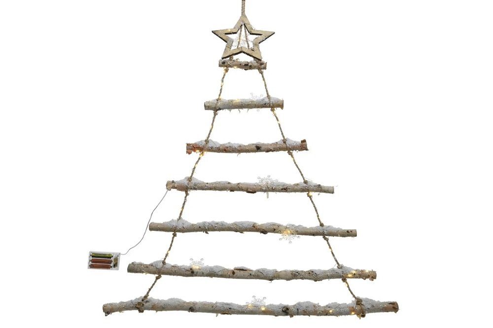 Kaemingk Hänge-Weihnachtsbaum LED Ästebaum Zweig Birkenzweig Baum beschneit Deko | Dekoweihnachtsbäume