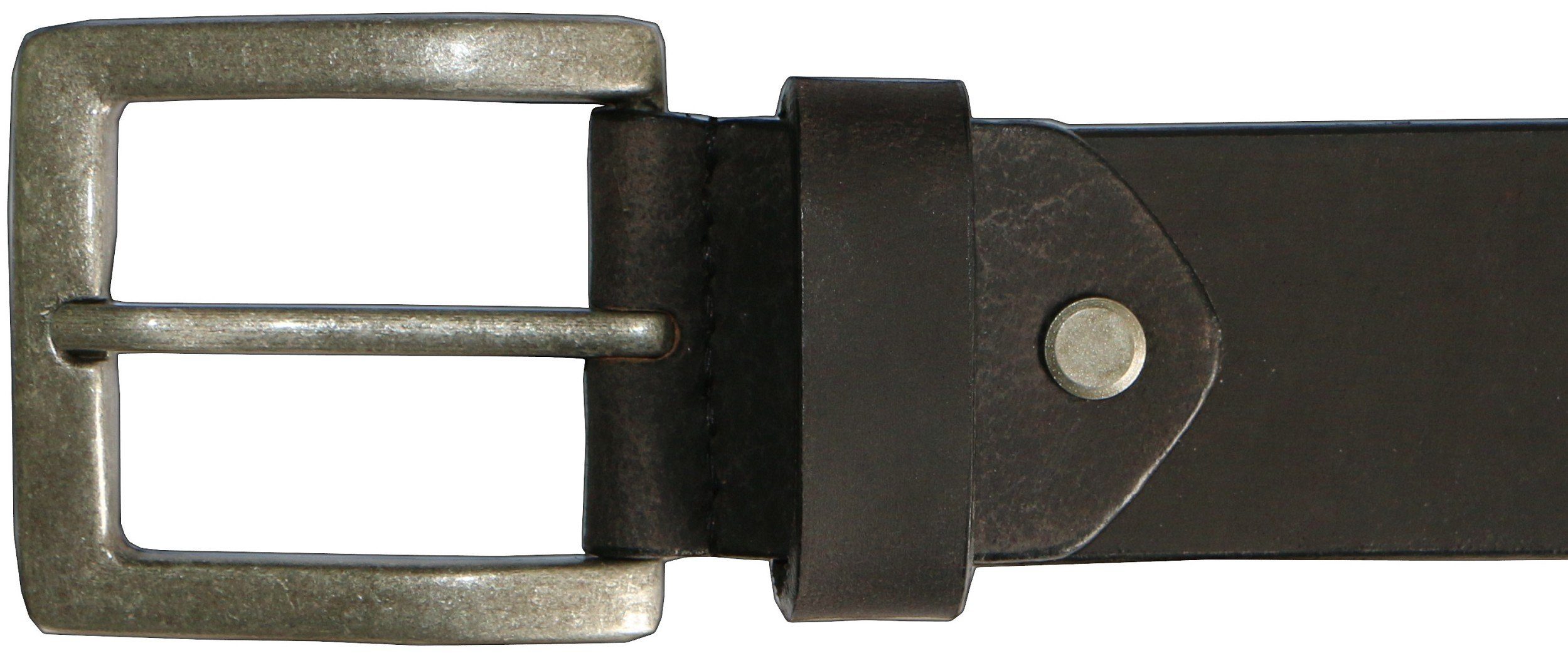 La Chasse® Ledergürtel Büffelledergürtel "Bison" Ledergürtel Rindsleder braun schwarz cognac