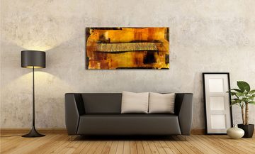 WandbilderXXL Gemälde Sunset Dream 120 x 60 cm, Abstraktes Gemälde, handgemaltes Unikat