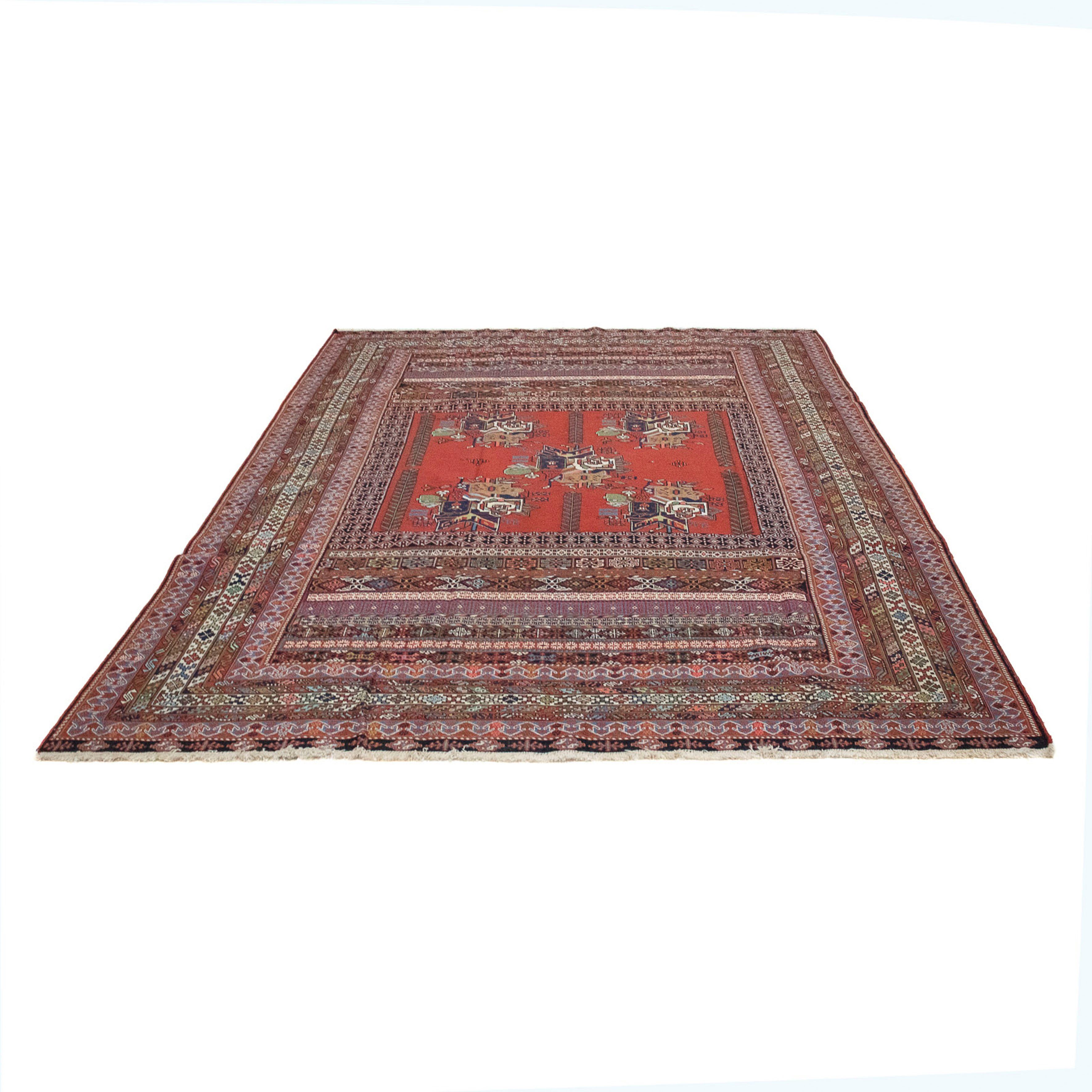 Orientteppich Perser - Nomadic - 294 x 194 cm - dunkelrot, morgenland, rechteckig, Höhe: 10 mm, Wohnzimmer, Handgeknüpft, Einzelstück mit Zertifikat