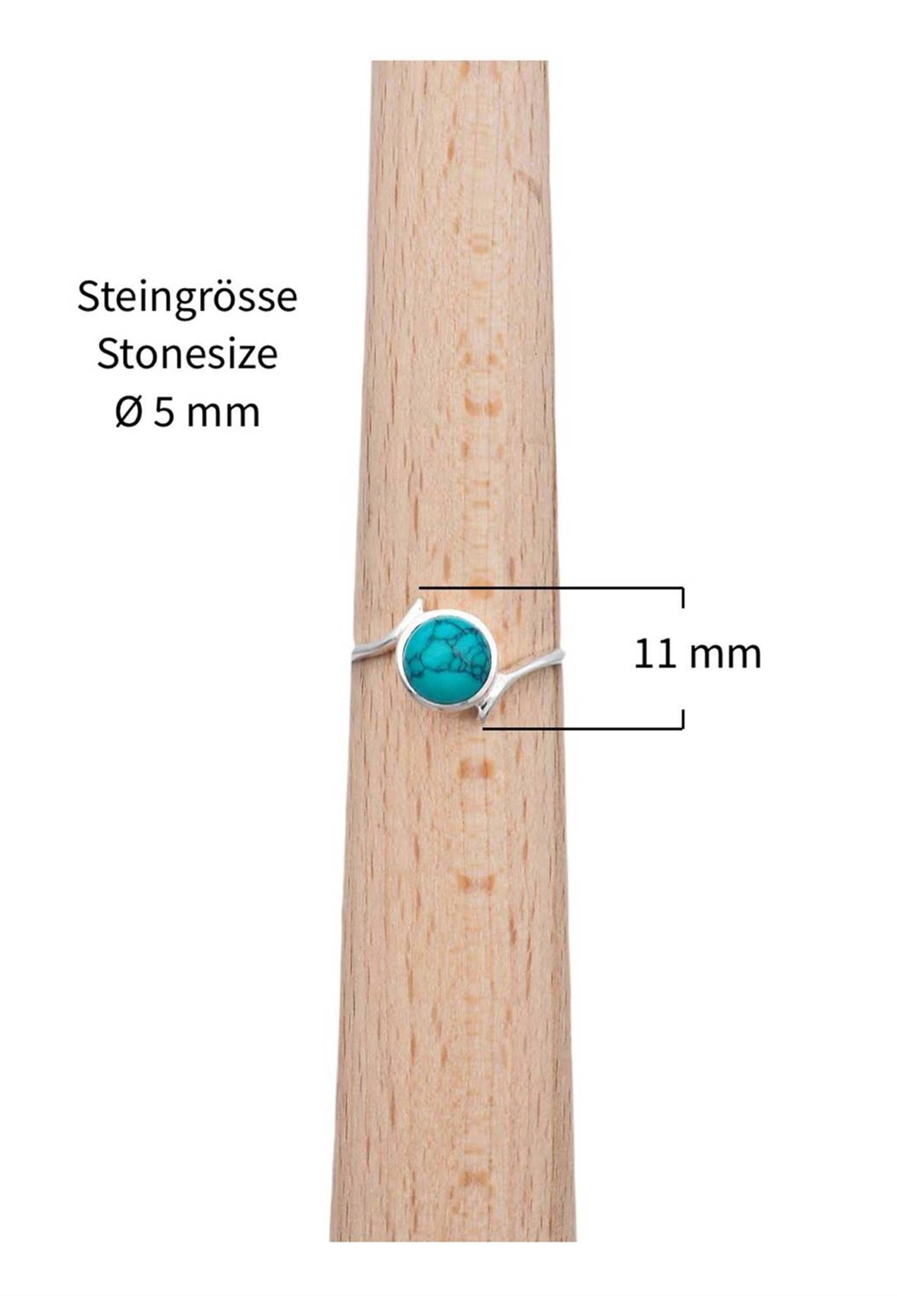 Türkis 925er Silberring mantraroma Silber mit