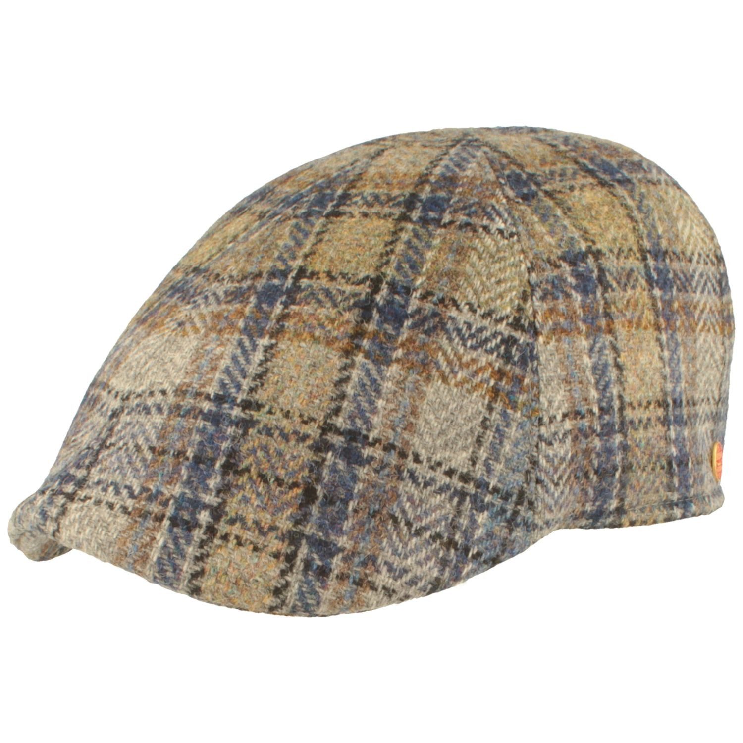 Mayser Schiebermütze Duck-Cap kariert aus Wolle