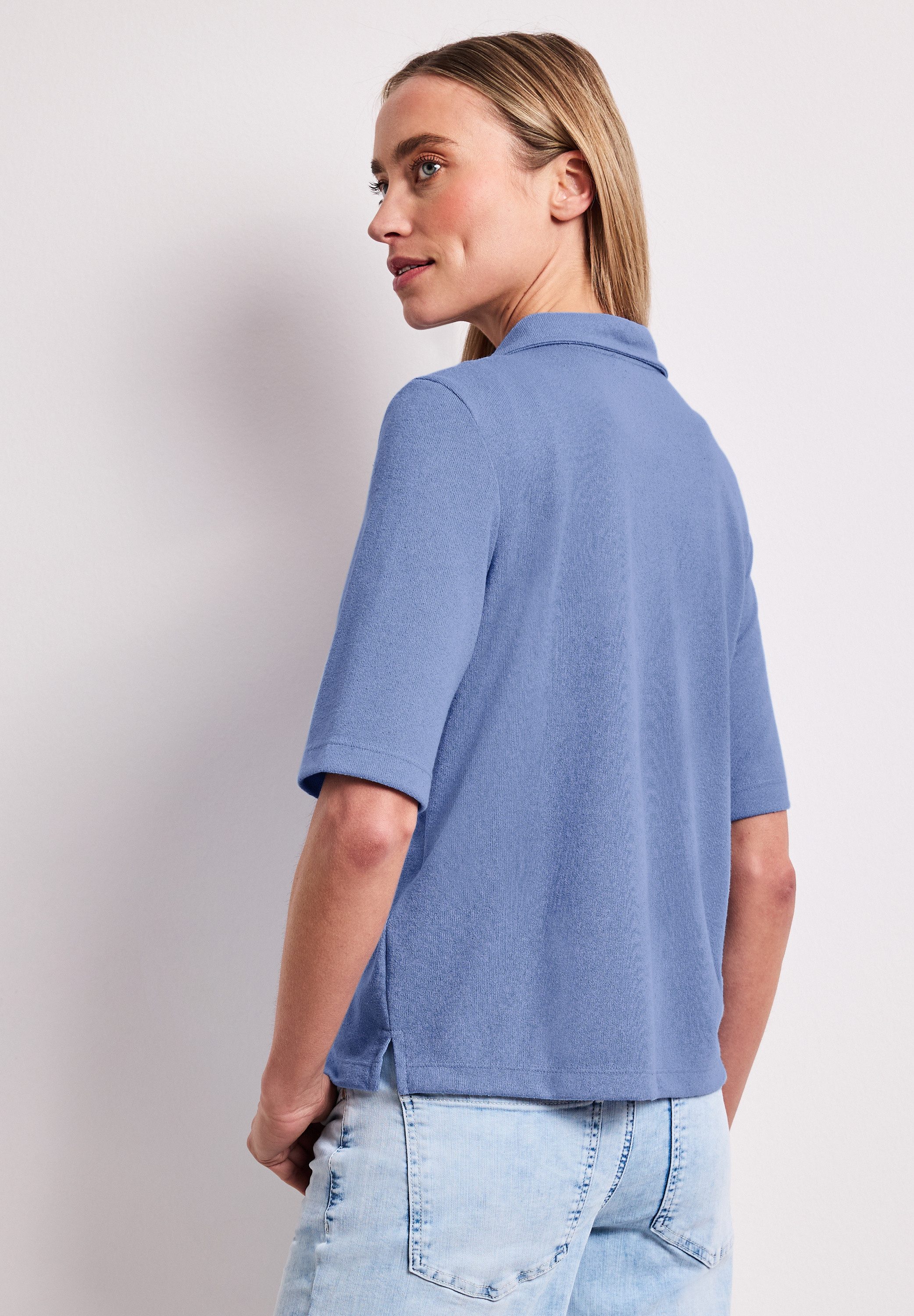STREET ONE T-Shirt mit Strick-Detail günstig online kaufen