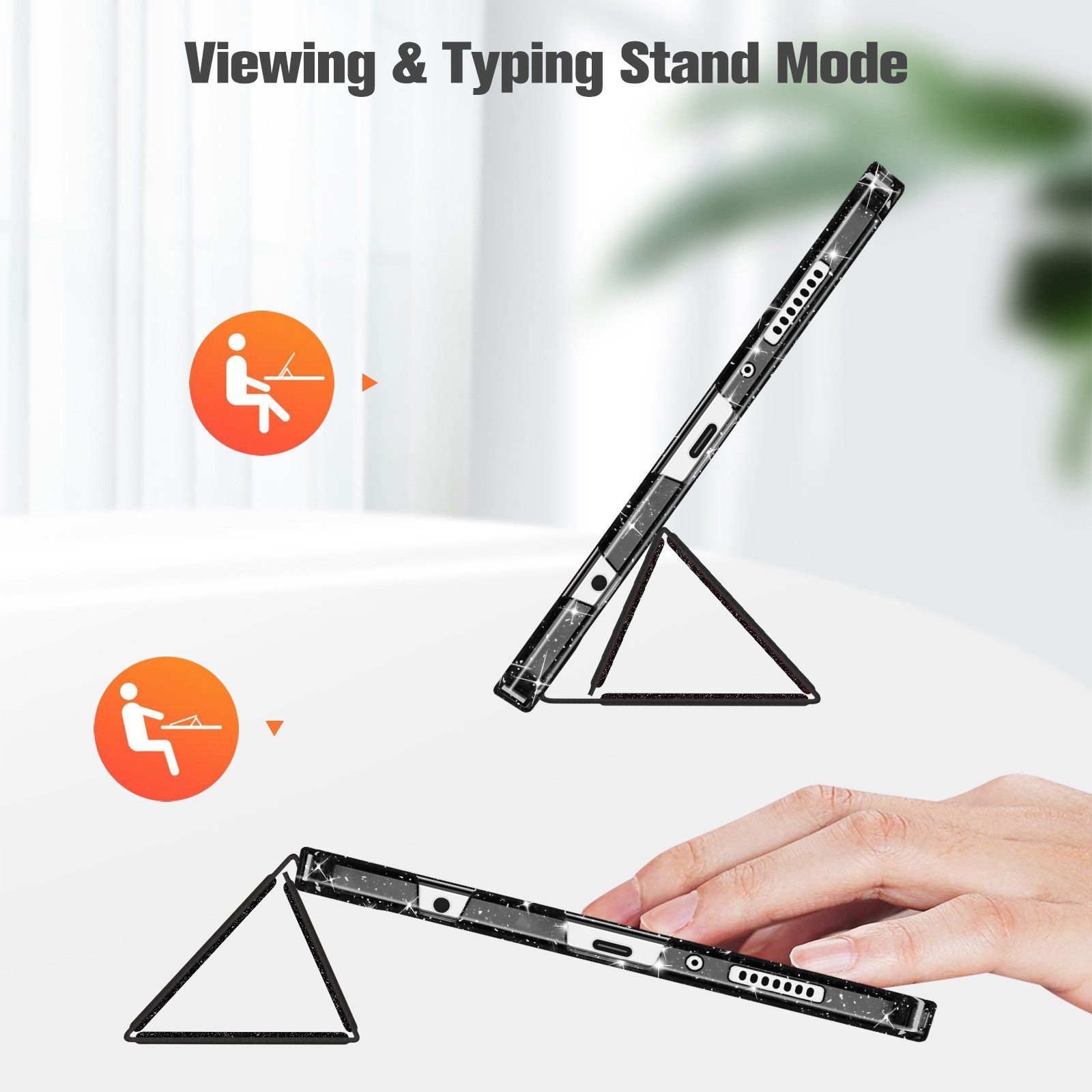Fintie Tablet-Hülle für Samsung Galaxy Tab A11 8,7" 2025/ Tab A9 8.7 Zoll Tablet, Ultra Dünn Schutzhülle mit Transparenter Rückseite – Bild 3 von 5