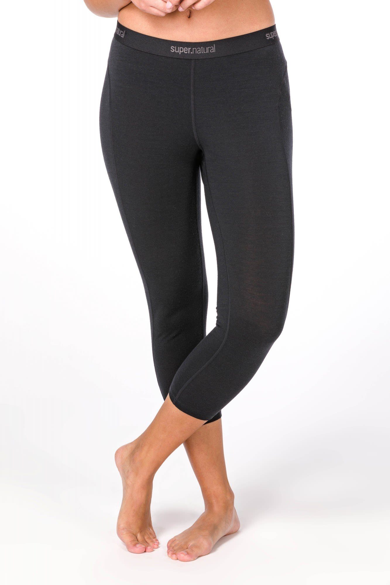 SUPER.NATURAL Lange Unterhose Super.natural 3/4 175 Black W Tight Damen Base Grey Hose