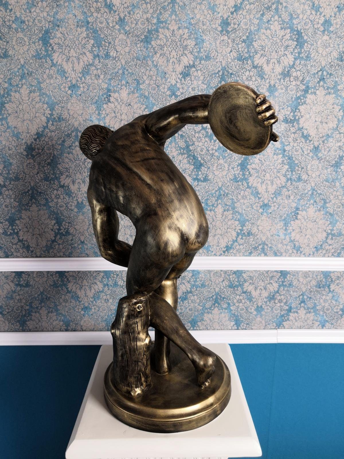 JVmoebel Skulptur designer olymp Diskuswerfer figur skulptur statue XXL statuen