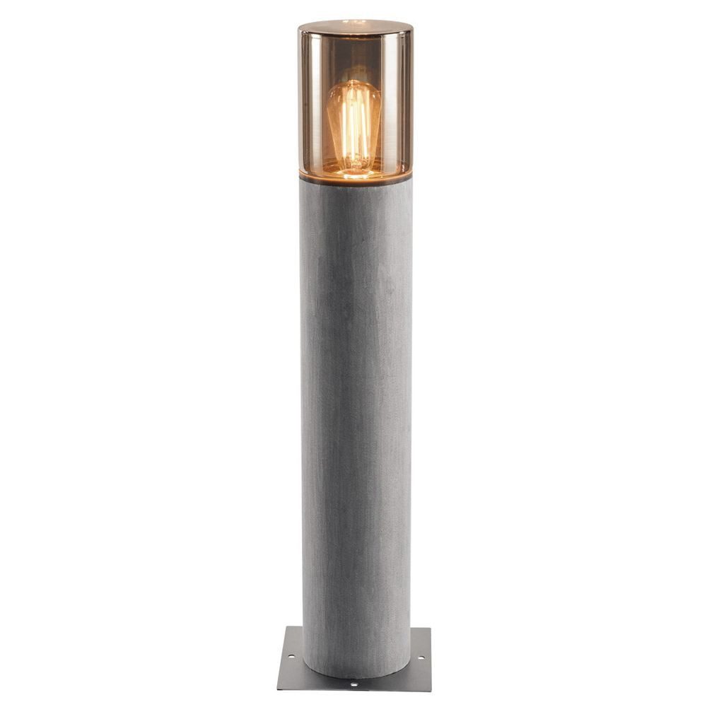 SLV Außen-Stehlampe Wegeleuchte Lisenne Pole 70, E27, grau, IP54