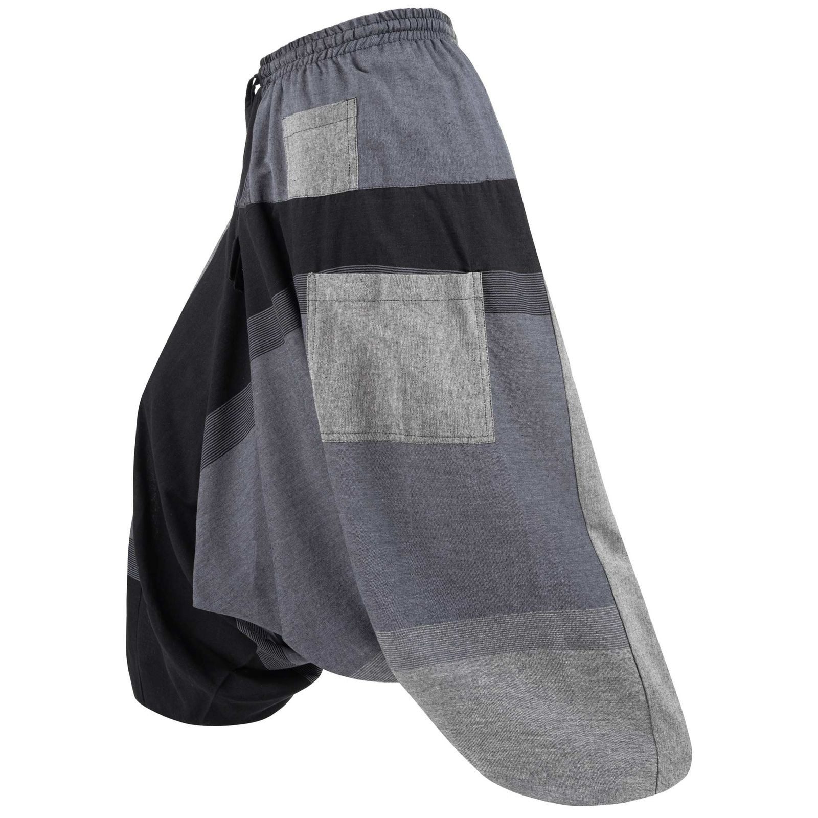 KUNST UND MAGIE Haremshose Damen Harem Hose Bunt Aladin Haremshose Pluderhose Pumphose Goa Hippie