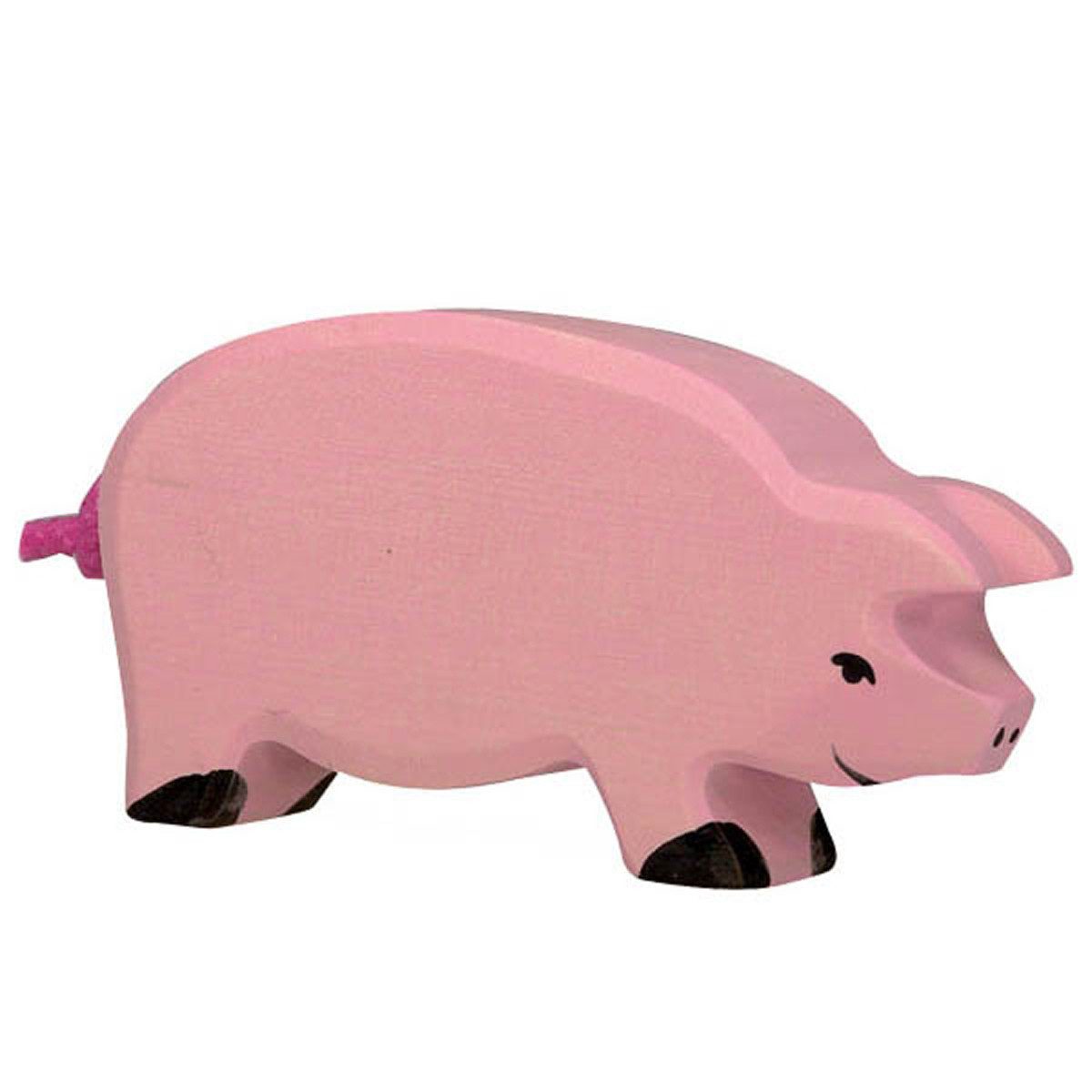 Holztiger Spielfigur Holztiger Schwein Hausschwein 80065