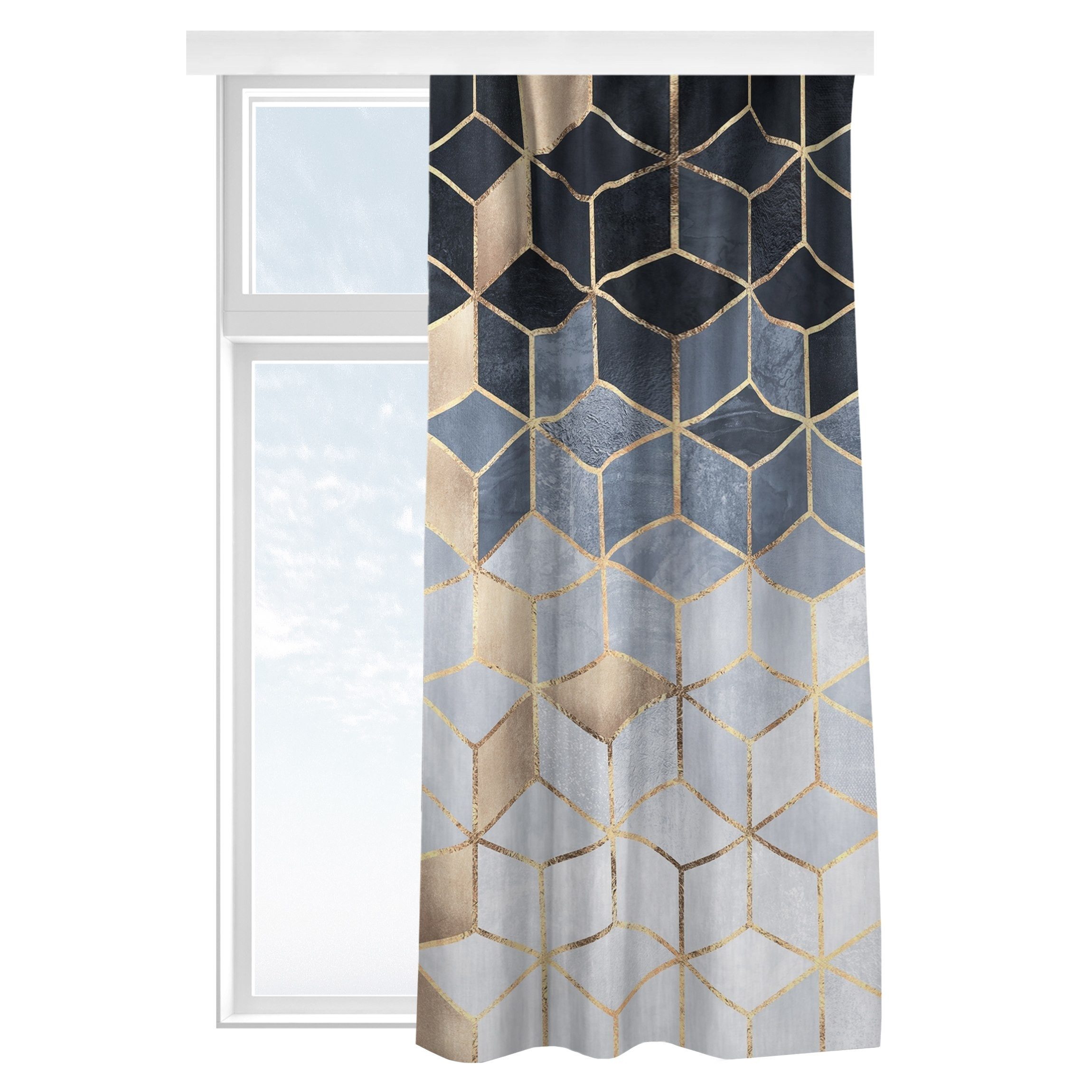Bilderdepot24 Vorhang Gardine Abstrakt Modern Aquarell günstig online kaufen