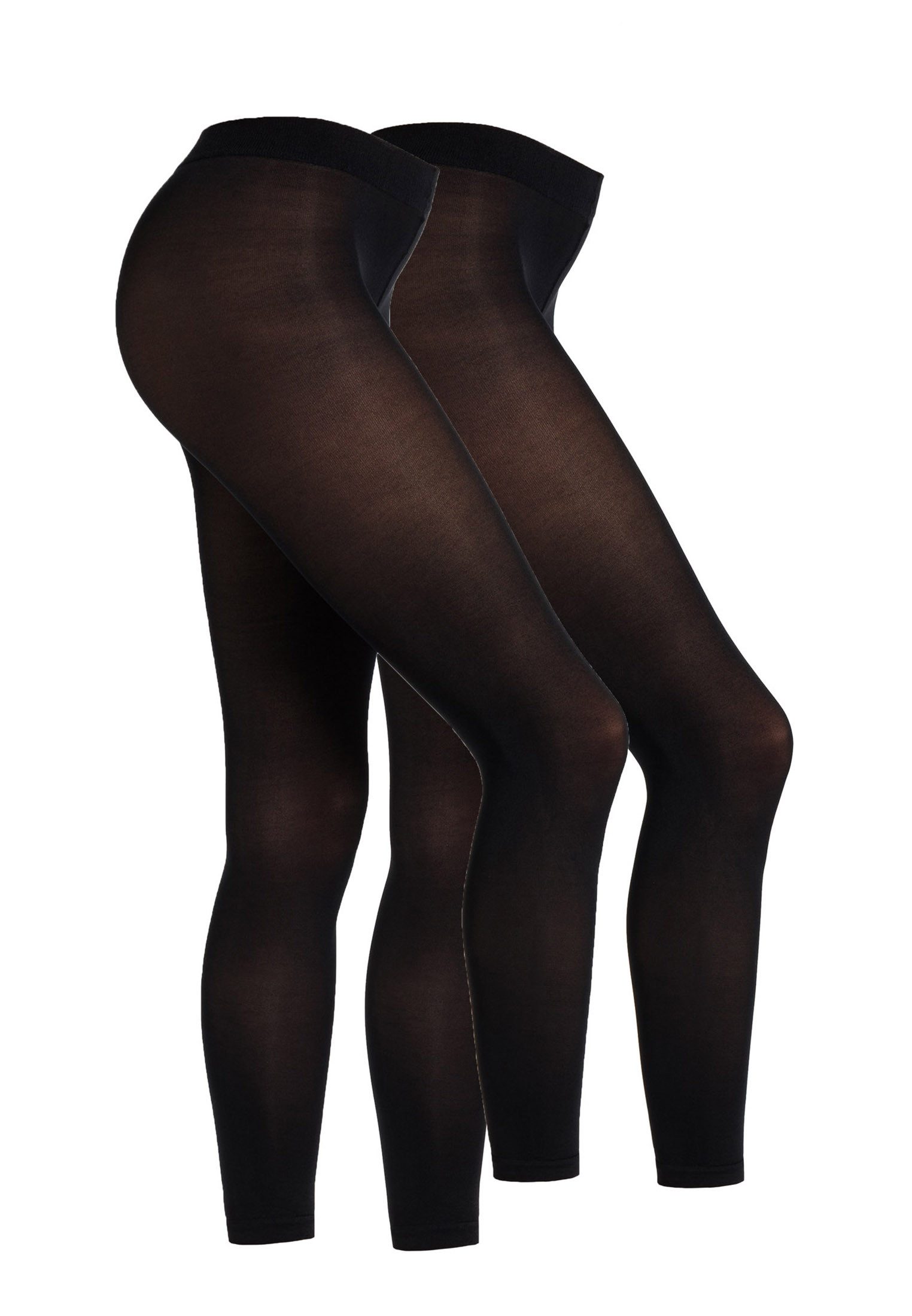 Camano Leggings fine everyday (2er Pack) mit 3D-Stricktechnologie für ein gleichmäßiges Maschenbild