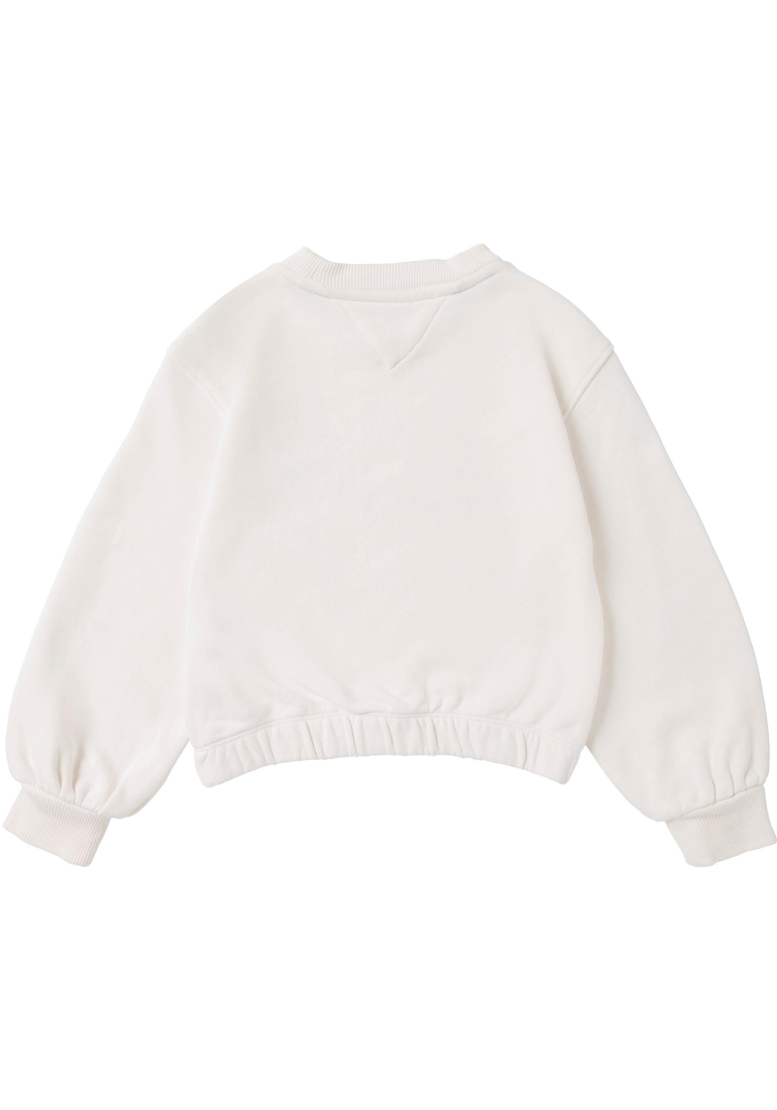 Tommy Hilfiger Sweatshirt Pulloversaum SWEATSHIRT (1-tlg) SCRIPT mit L/S elastischem NY TOMMY