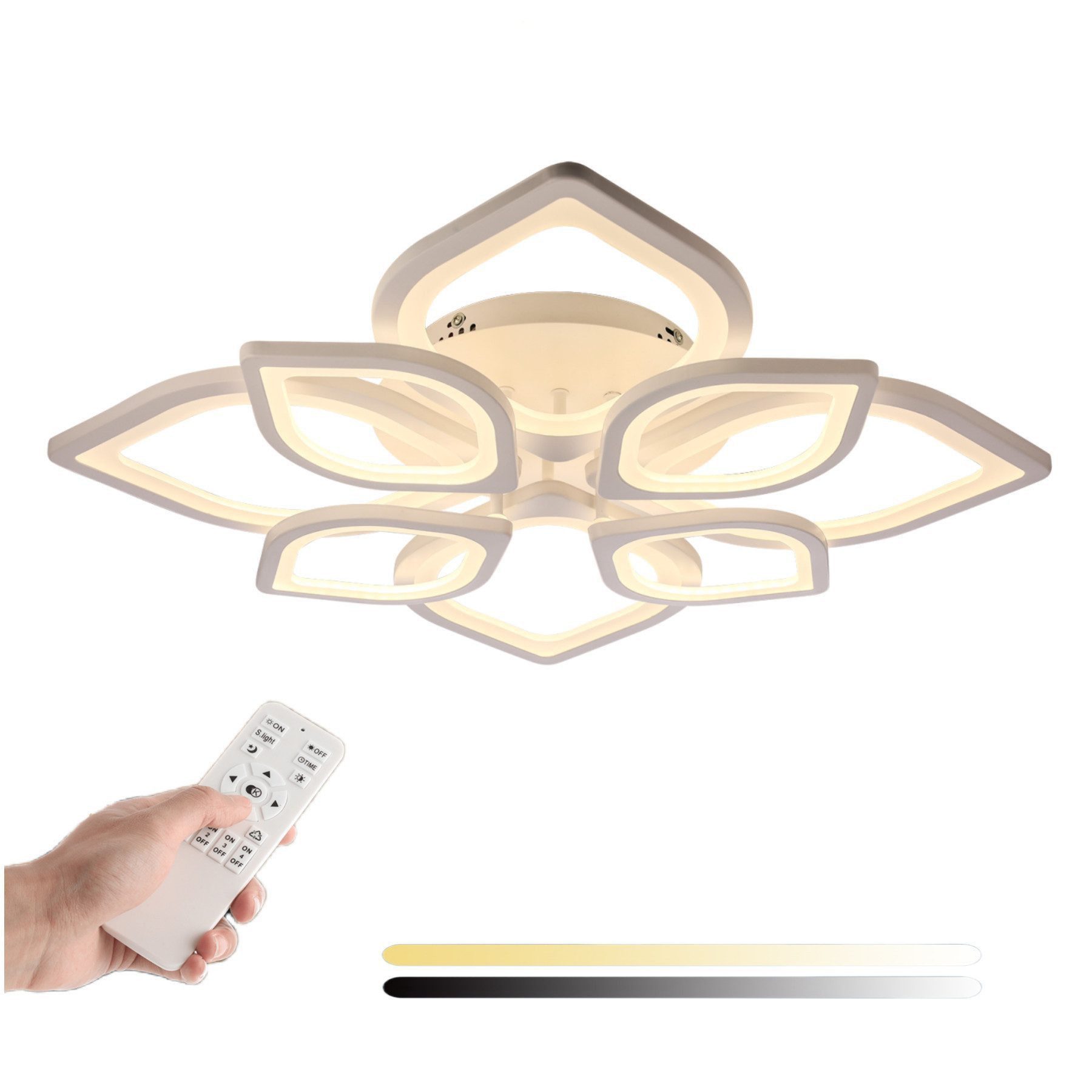 LETGOSPT Deckenleuchte Moderne LED Deckenleuchte Dimmbar günstig online kaufen