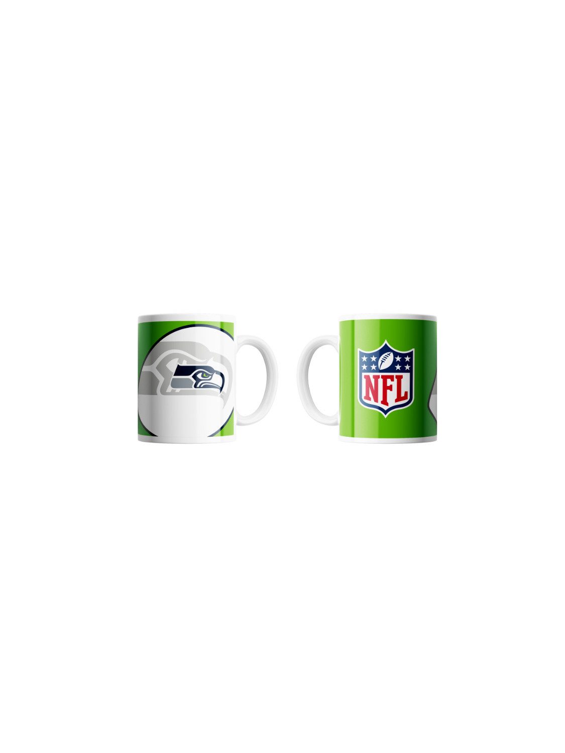 Seattle Seahawks Becher Seattle Seahawks Mug Shadow Logo & Shield, Keramik