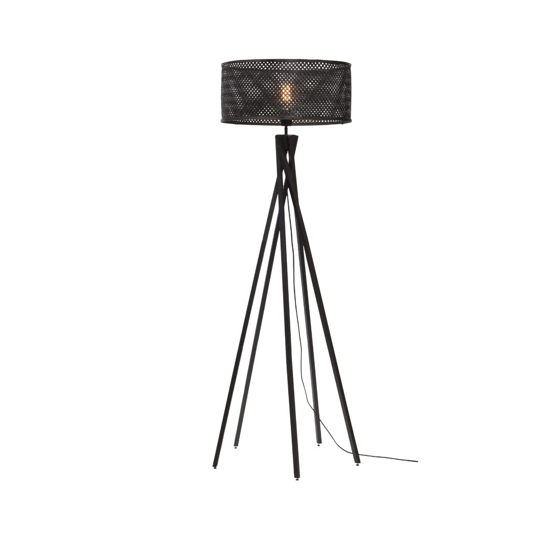 Stehlampe Stehlampe Java 5-Fuß 50x22 Schwarz
