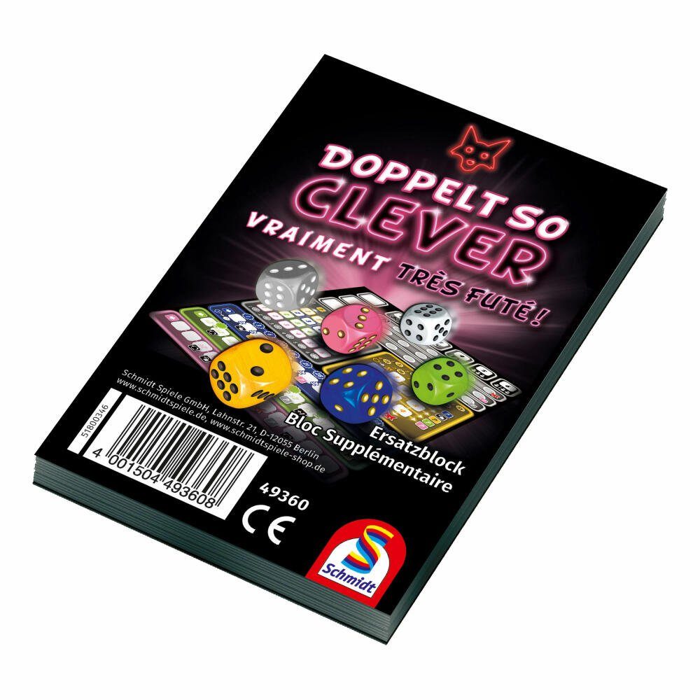 Schmidt Spiele Spiel Doppelt So Clever Ersatzblock