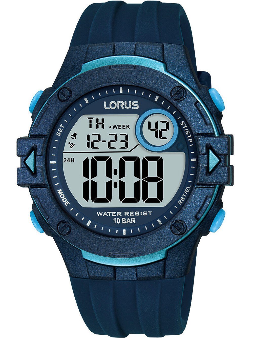 LORUS Quarzuhr Lorus R2325PX9 Digital Herrenuhr 40mm 10ATM Lorus R2325PX9 Digital Herrenuhr 40mm 10ATM