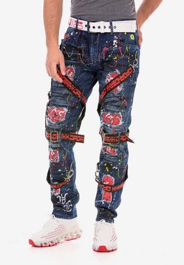 Cipo & Baxx Bequeme Jeans in angesagtem Designer-Look