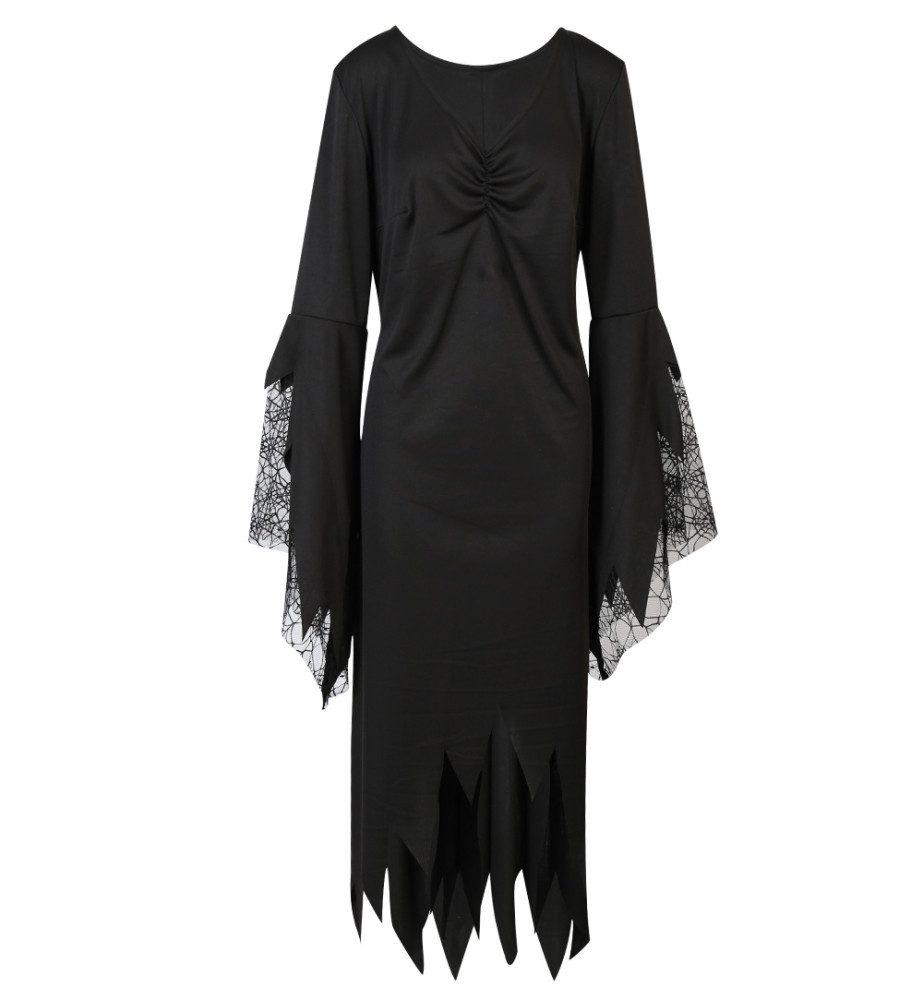 Fries Hexen-Kostüm Hexe Muriel Hexen Kostüm Kleid mit Spinnennetz Karneval günstig online kaufen