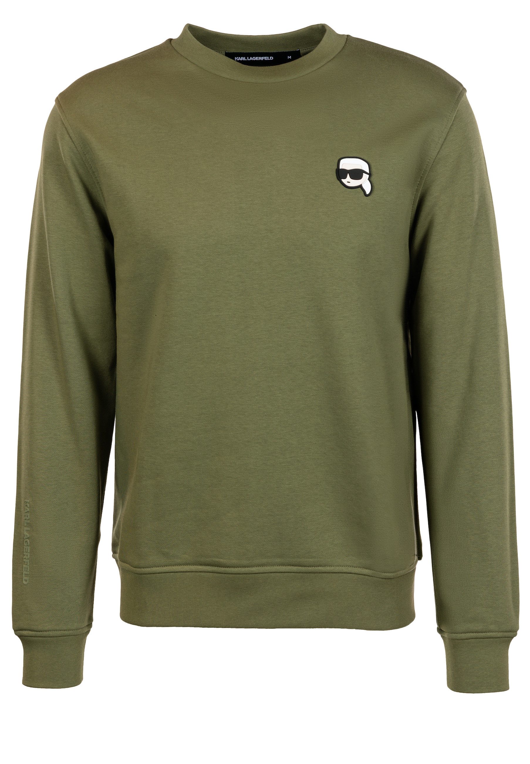 LAGERFELD Sweatshirt mit Logo-Patch (1-tlg)
