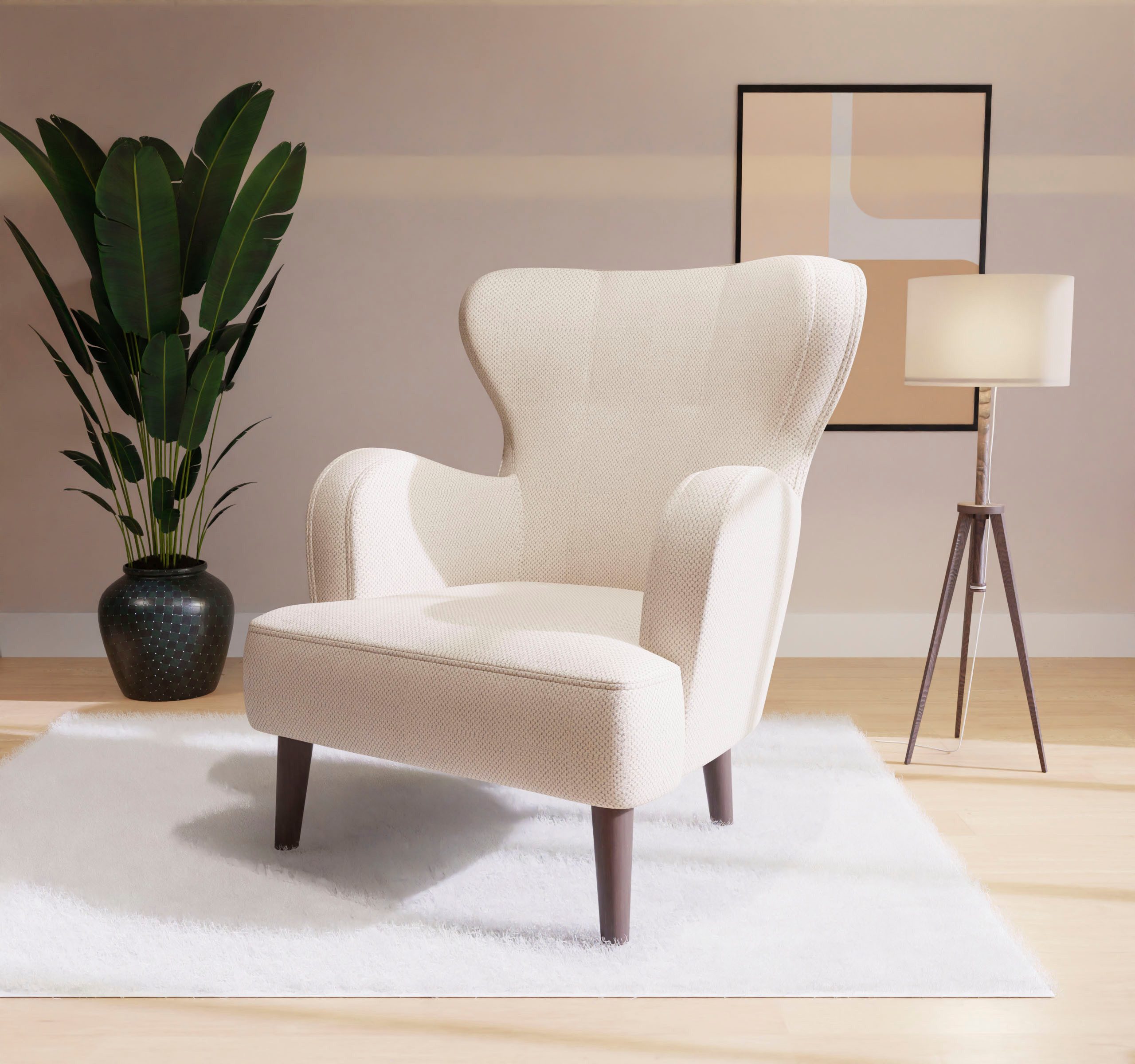 Home affaire Sessel SICILIA, moderner Ohrensessel günstig online kaufen