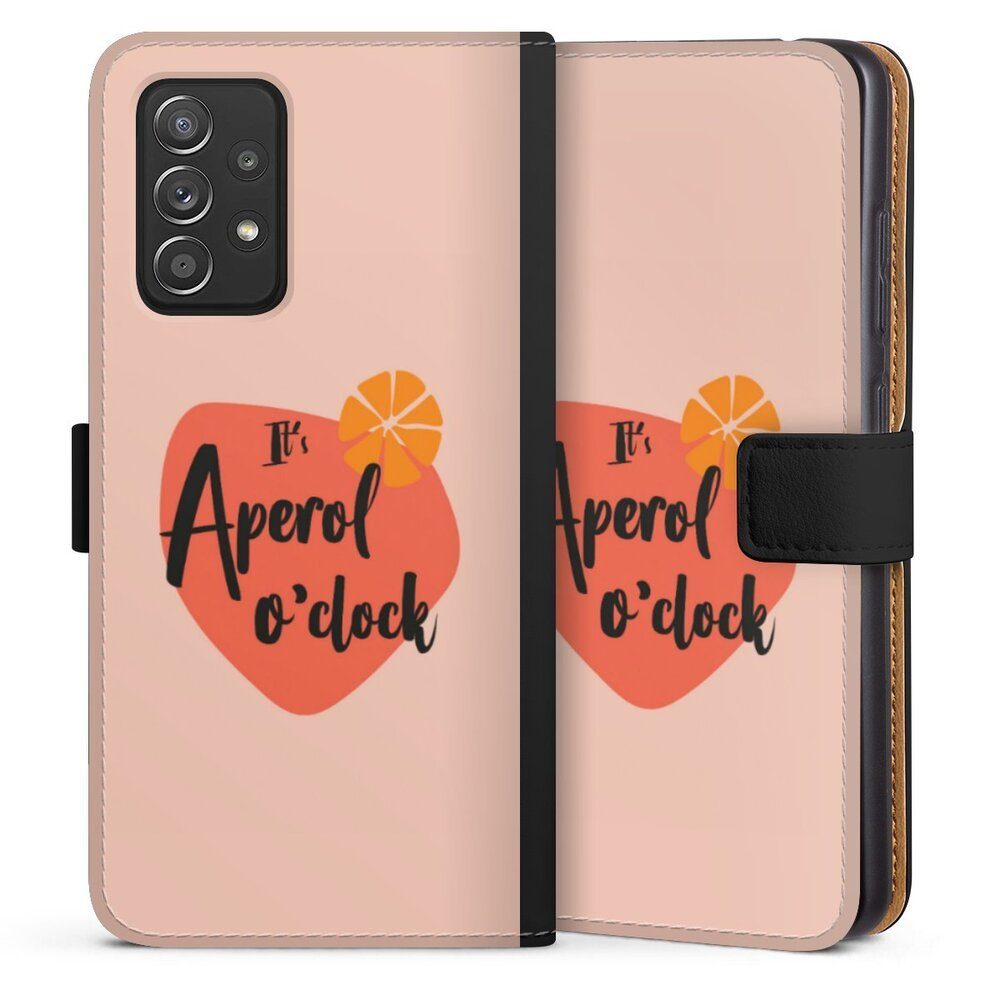 DeinDesign Handyhülle Aperol O Clock, Samsung Galaxy A52s 5G Hülle Handy Flip Case Wallet Cover