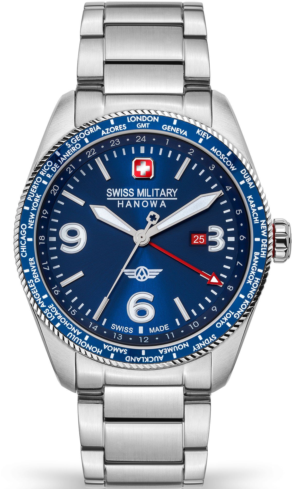 Swiss Military Hanowa Schweizer Uhr CITY HAWK, SMWGH2100905 blau