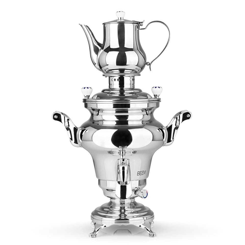 BEEM Samowar Rebecca 5l 1800W Edelstahl mit Dispenser, 1800 W, Hotel