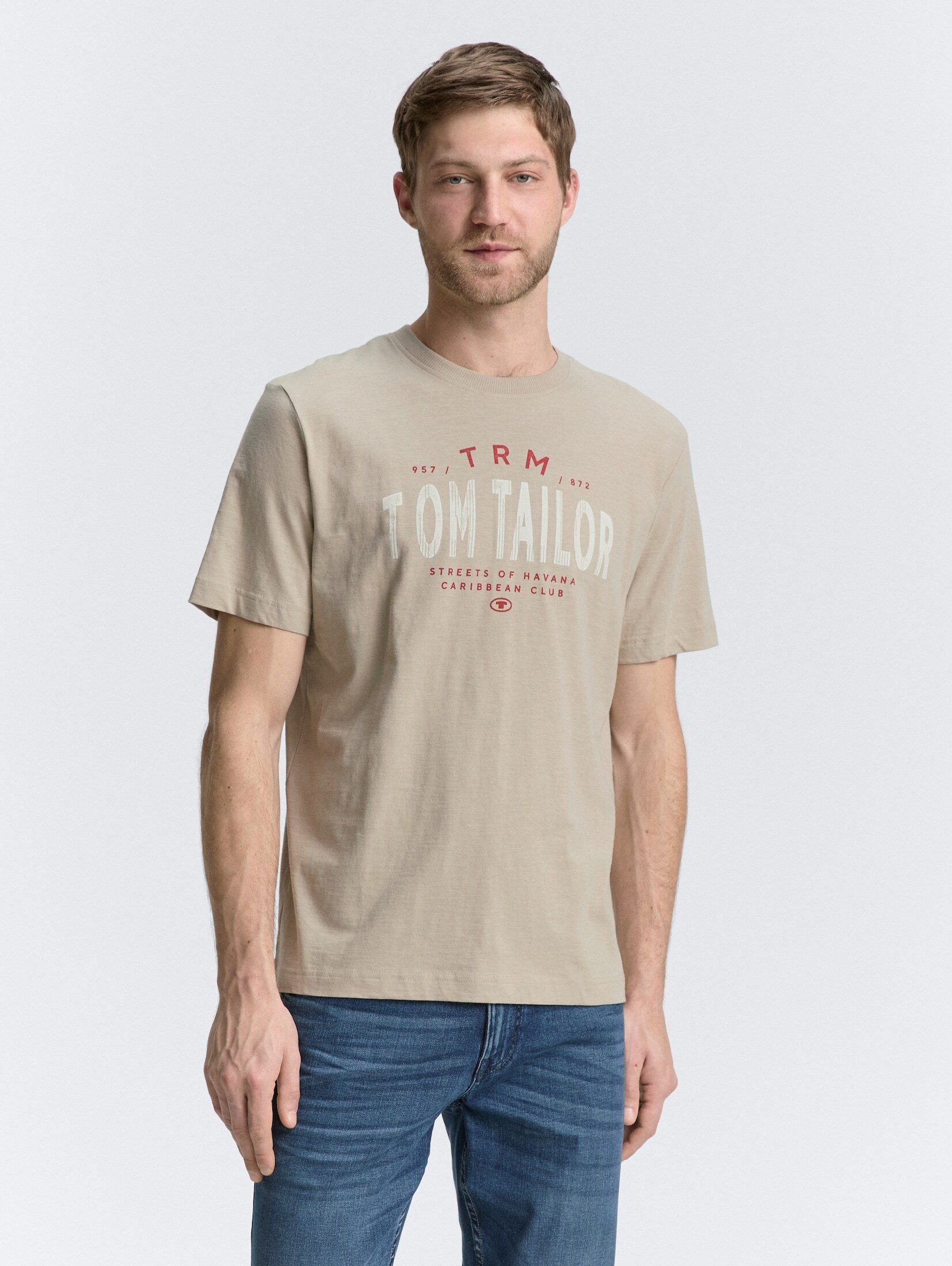 TOM TAILOR T-Shirt T-Shirt mit Logo-Print günstig online kaufen