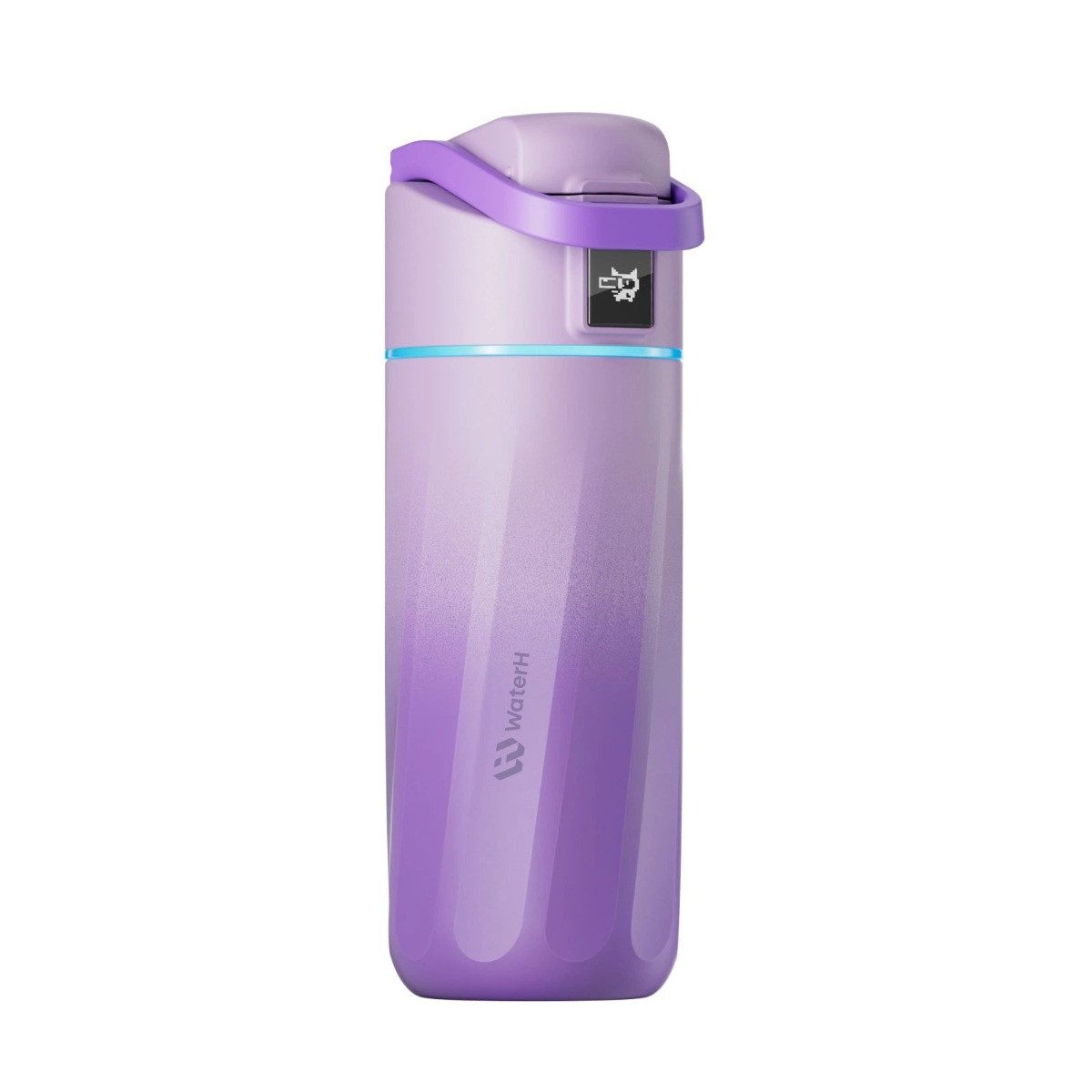 WaterH Trinkflasche Boost, LED-Display, Kinder, 475 ml, Lila