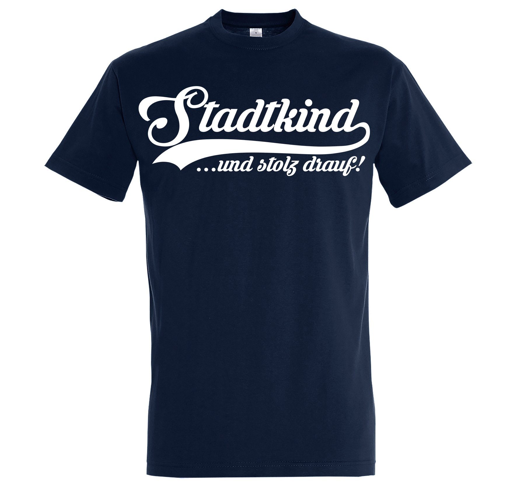 Youth Designz T-Shirt Stadtkind Herren Shirt mit trendigen Frontprint Navyblau