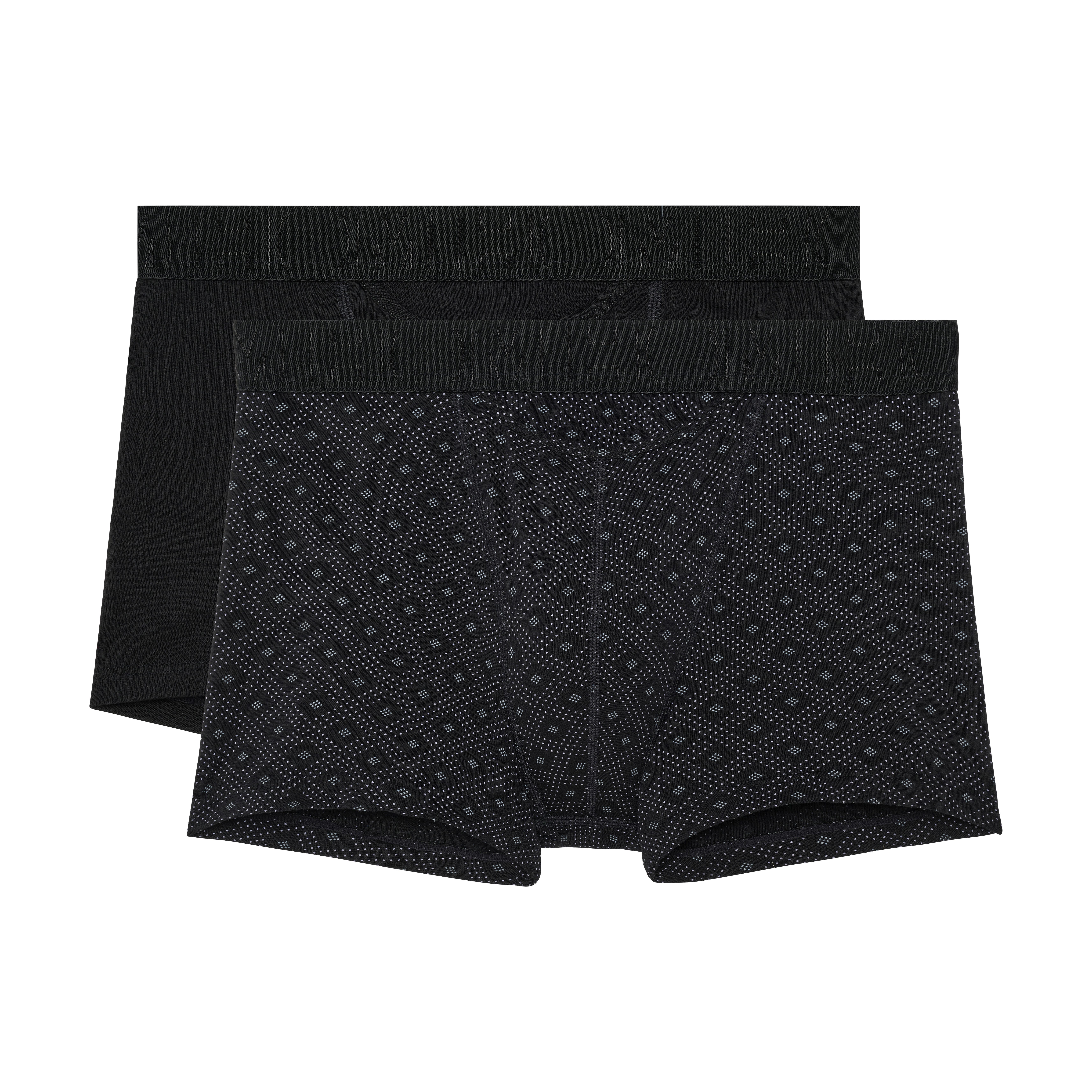 Hom Boxershorts Neels (2er Pack) horizontaler Eingriff, weich, elastisch, bequem